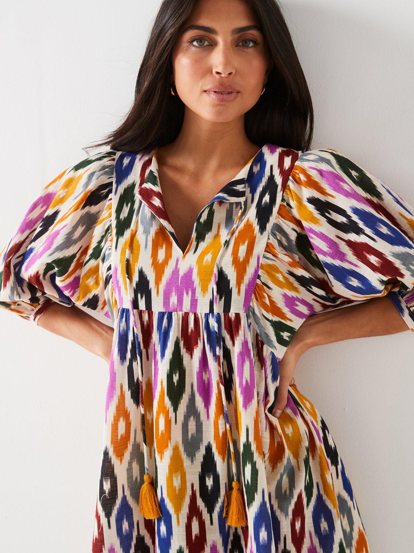 v-by-very-balloon-sleeve-printed-beach-dress-multioutfit