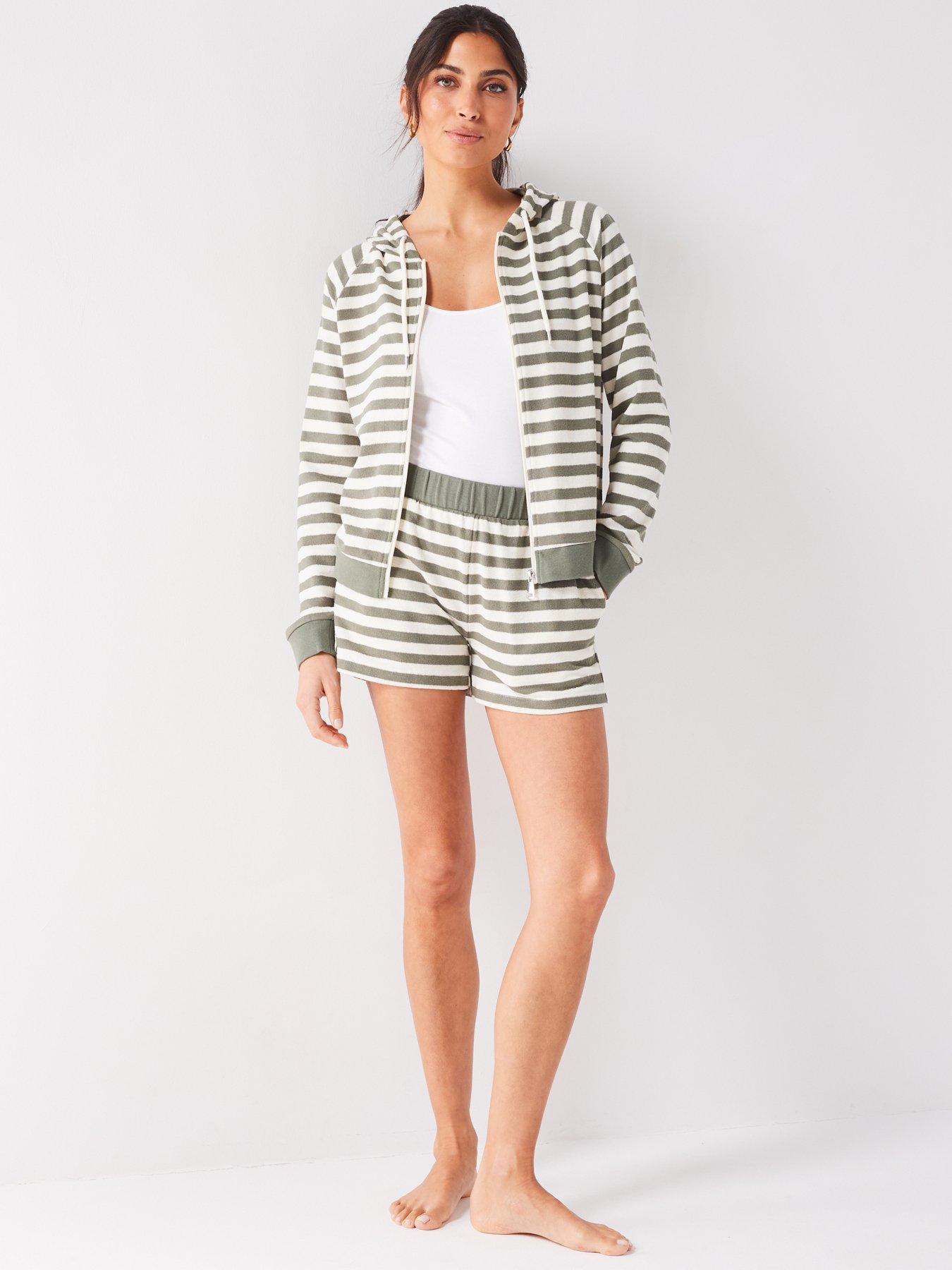 v-by-very-stripped-hoody-and-short-set-greenback