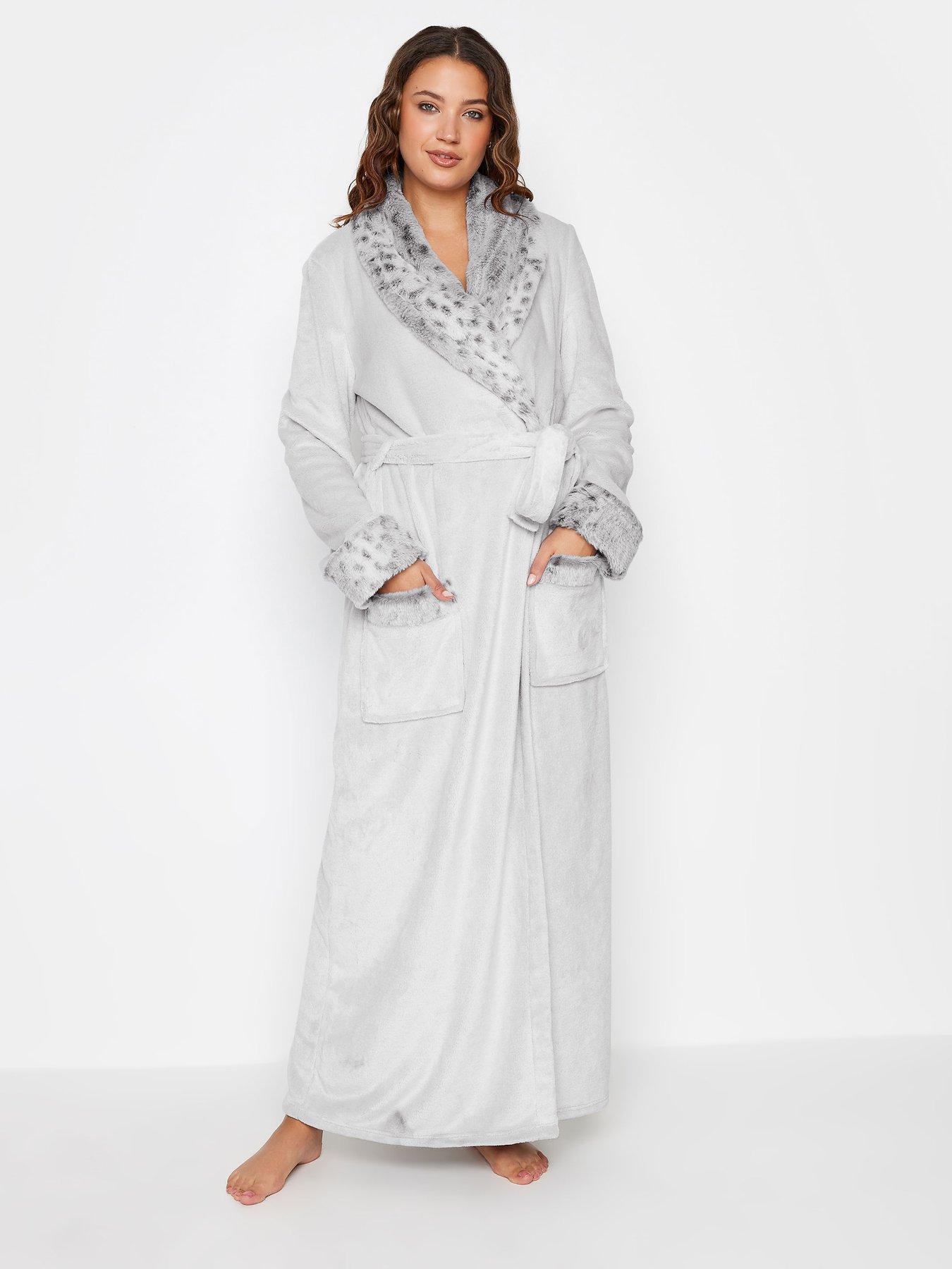 long-tall-sally-contrast-animal-shawl-collar-maxi-robe