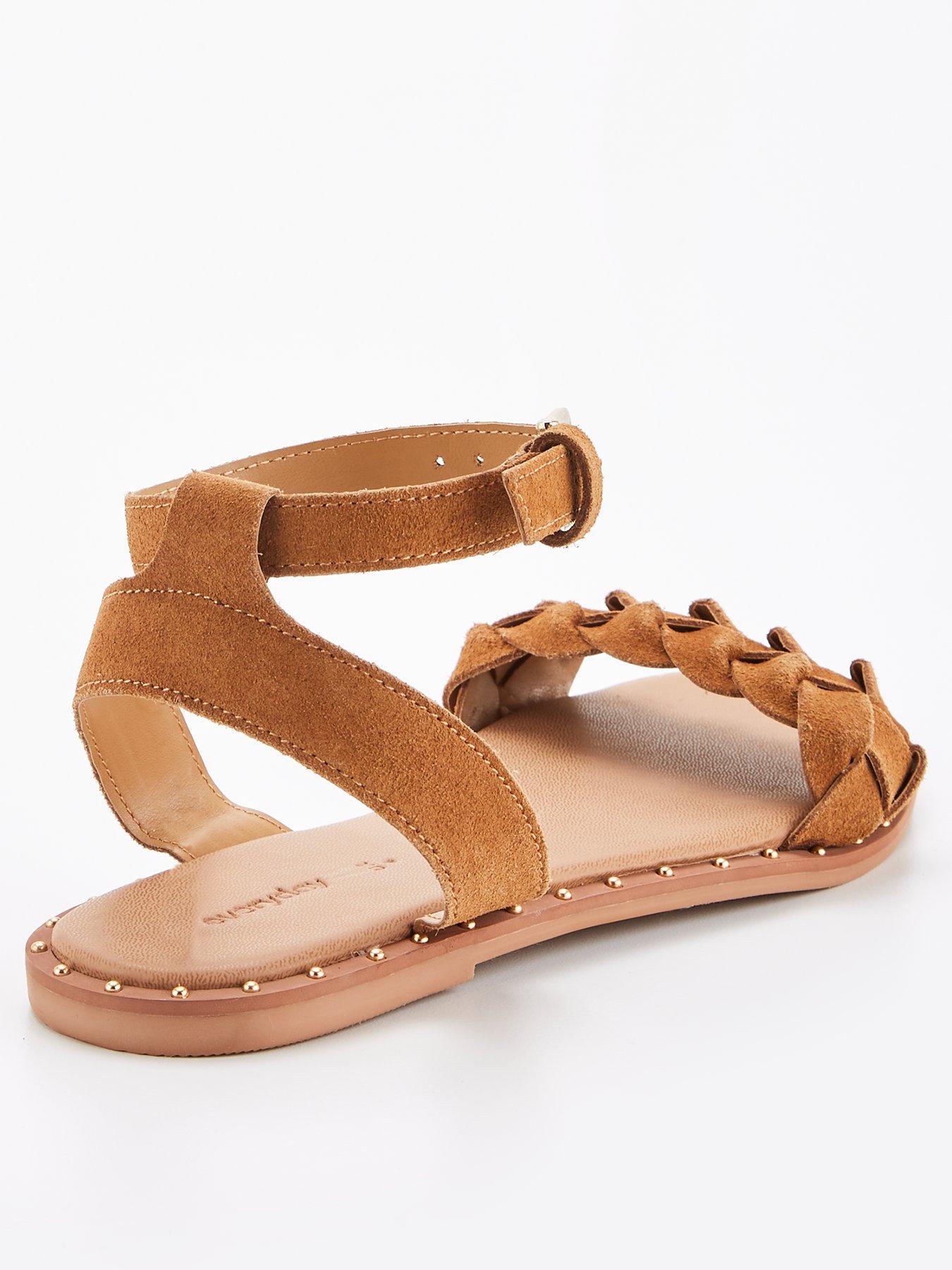 everyday-leather-weave-strap-sandal-with-studs-brownback