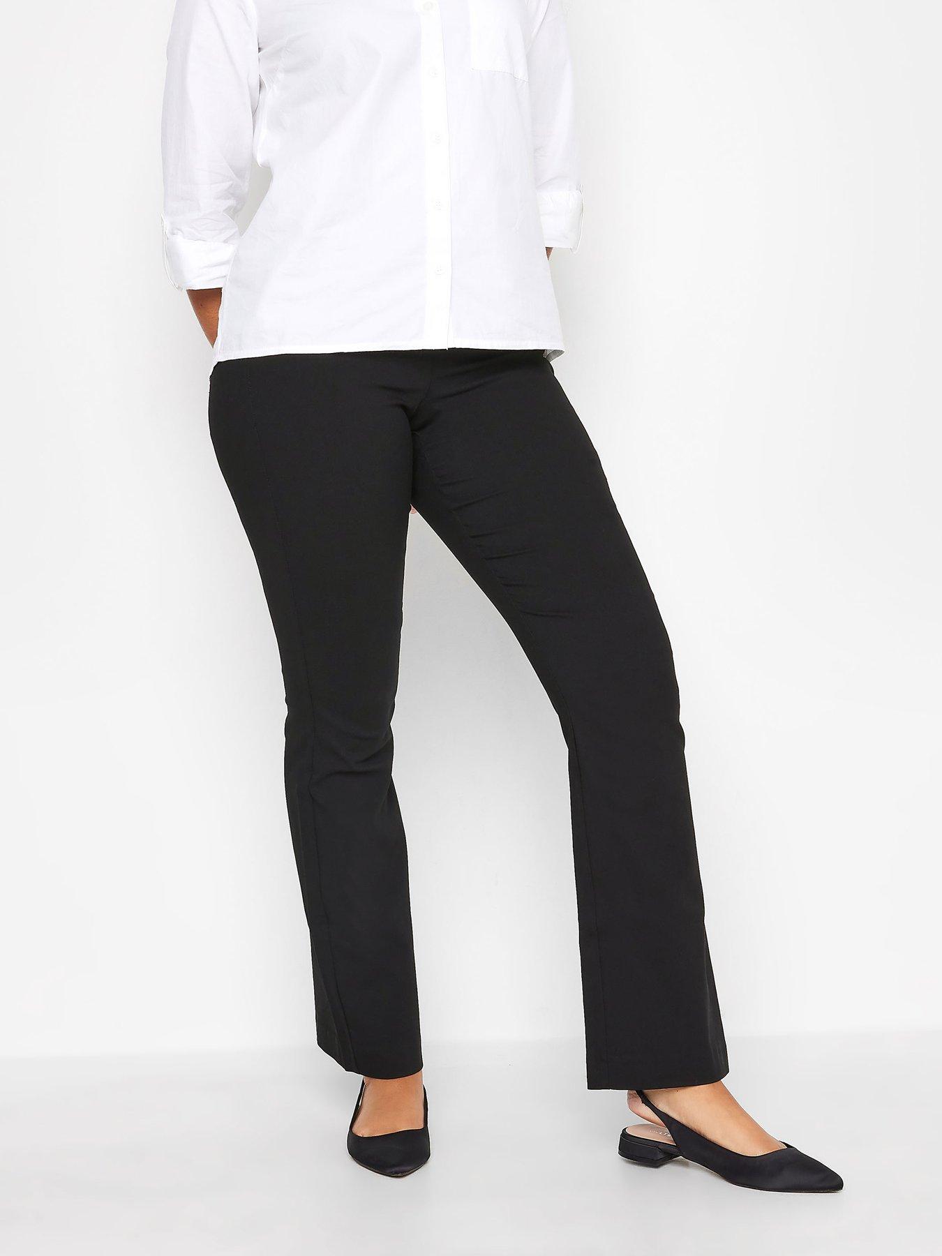 Image 1 of 2 of M&Co Black Bootcut Bengaline Trouser