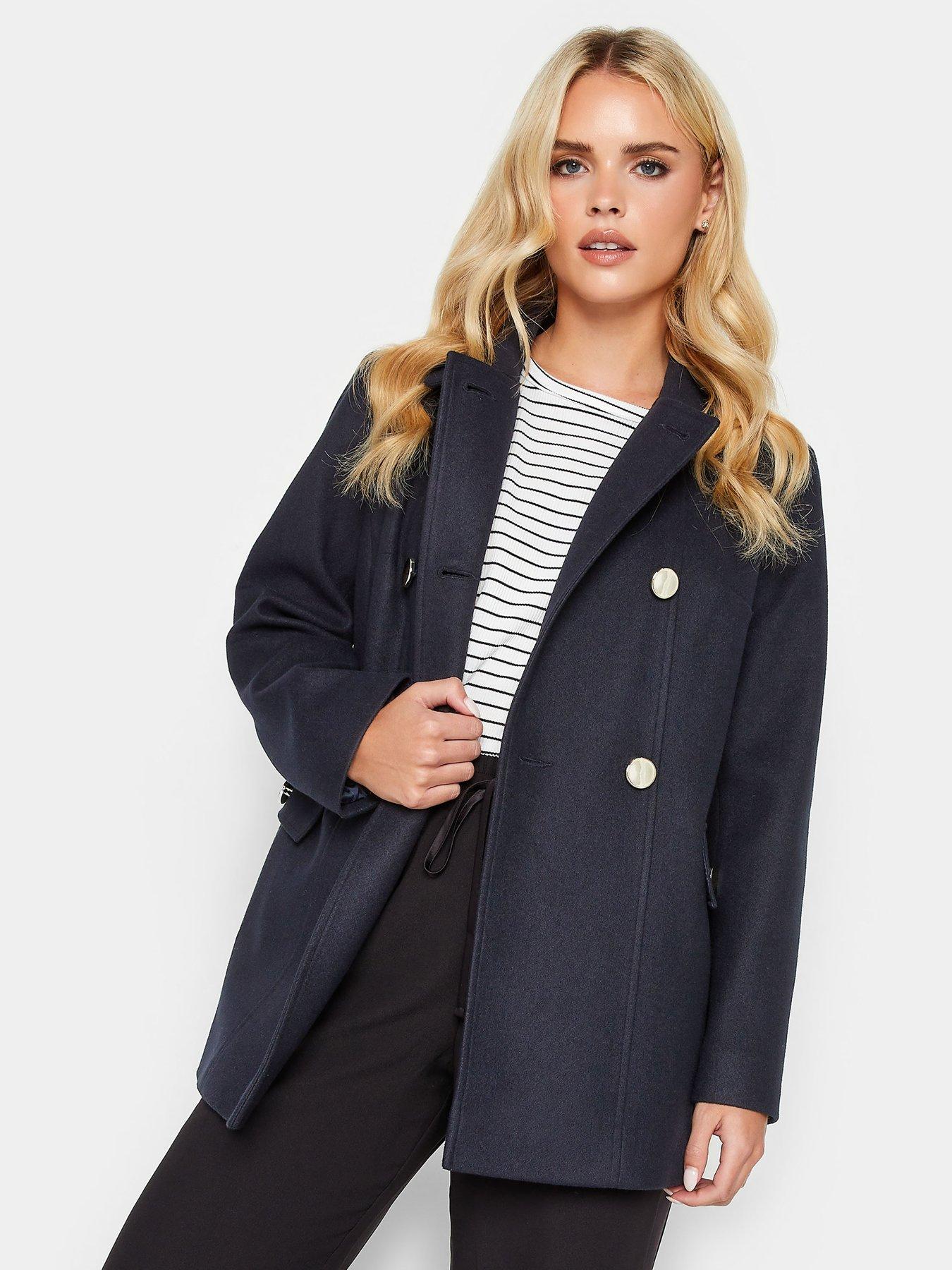PixieGirl Petite Pea Coat Navy Very Ireland
