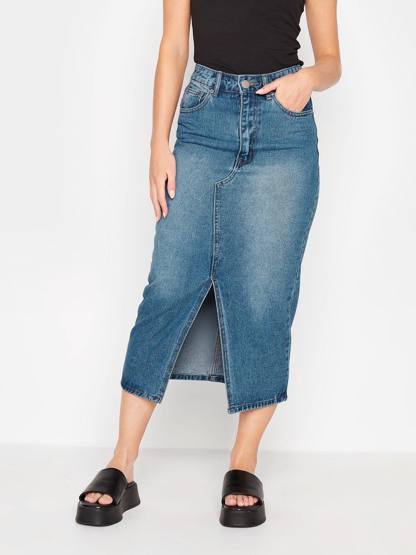 Midi skirt outlet jeans