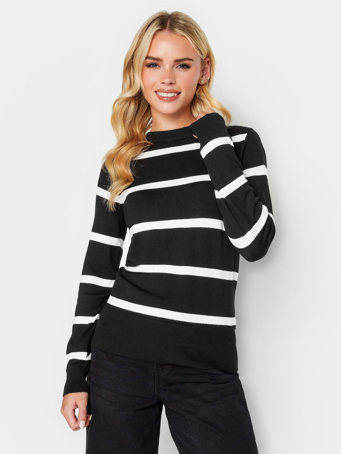 PixieGirl Petite Mono Stripe Jumper