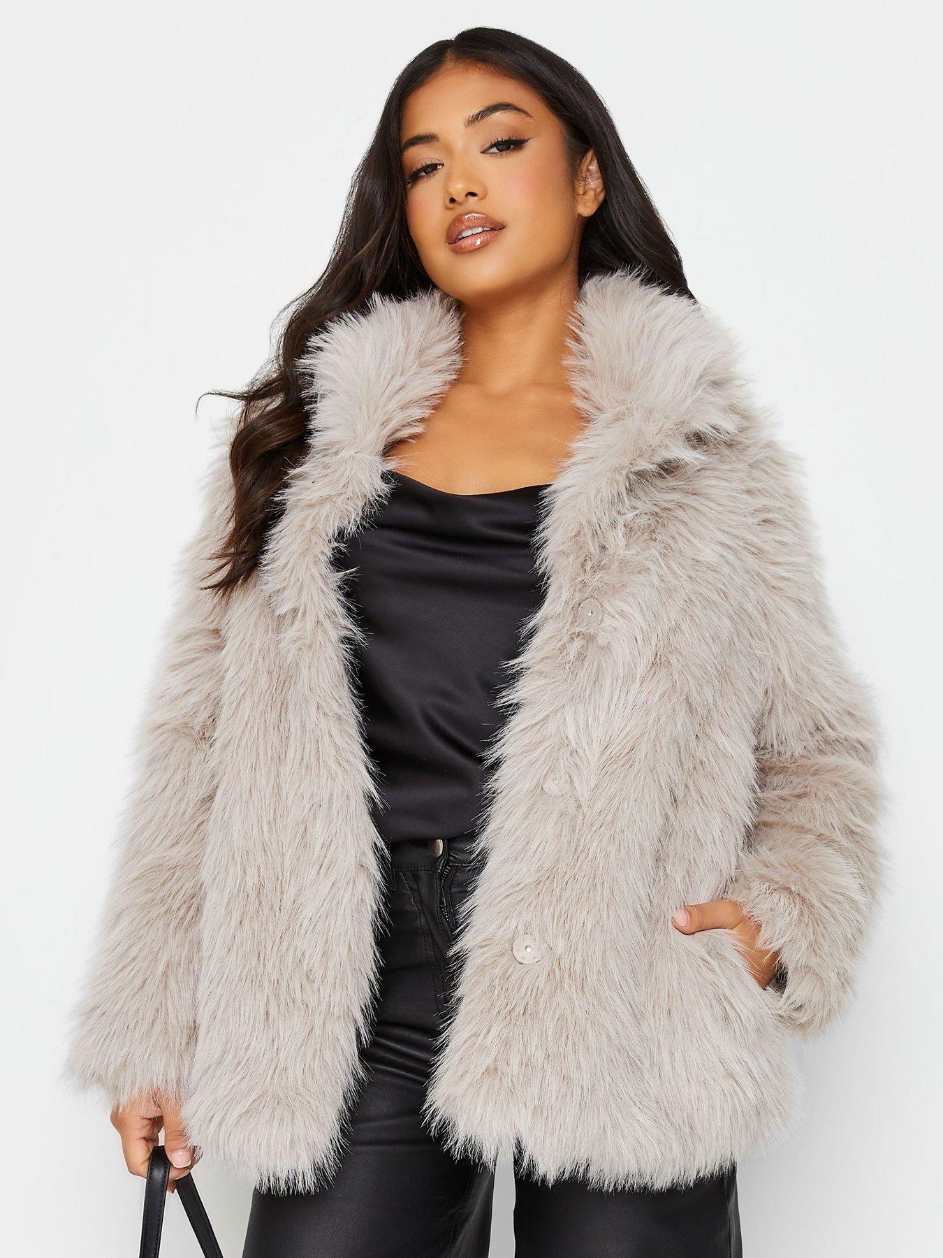 Asos Petite Petite Faux Fur Coat In Leopard, $119, Asos