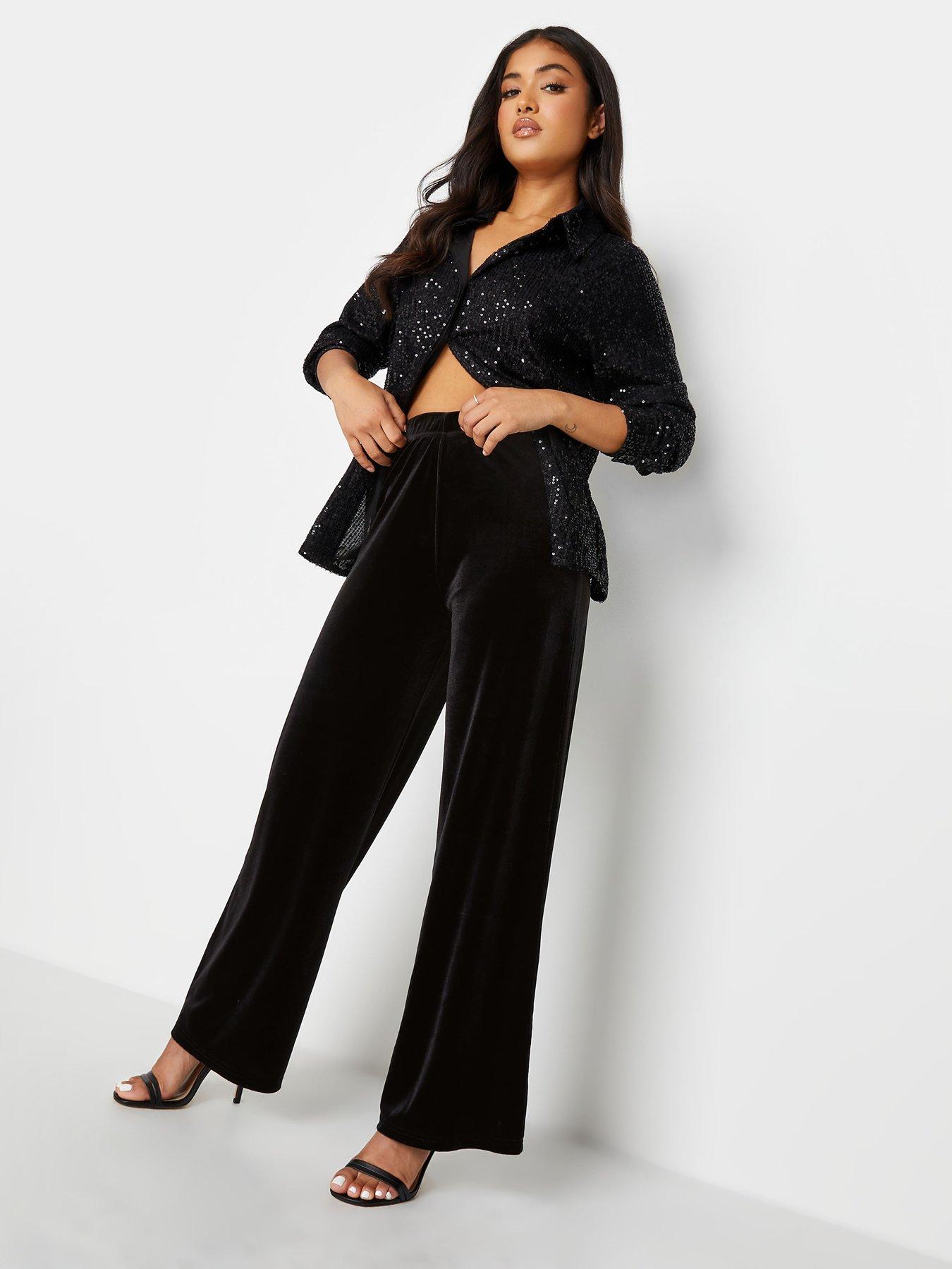 Petite velvet outlet trousers