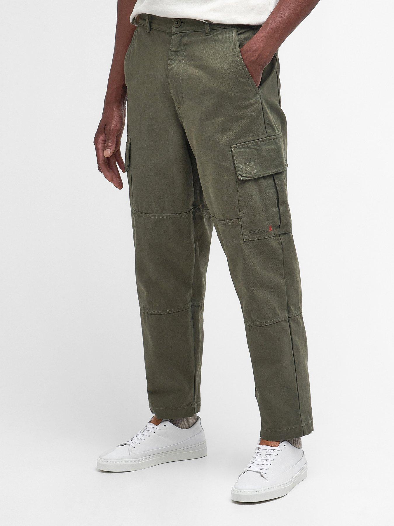 Barbour trousers cheap mens Green