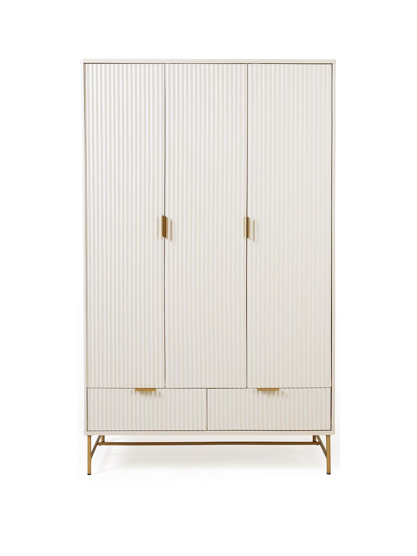 very-home-cora-3-door-2-drawer-wardrobe-ivorybrassstillFront