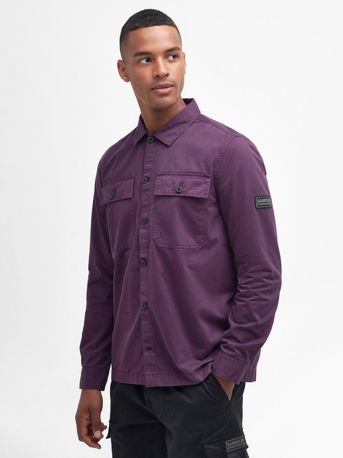 Barbour international hot sale purple