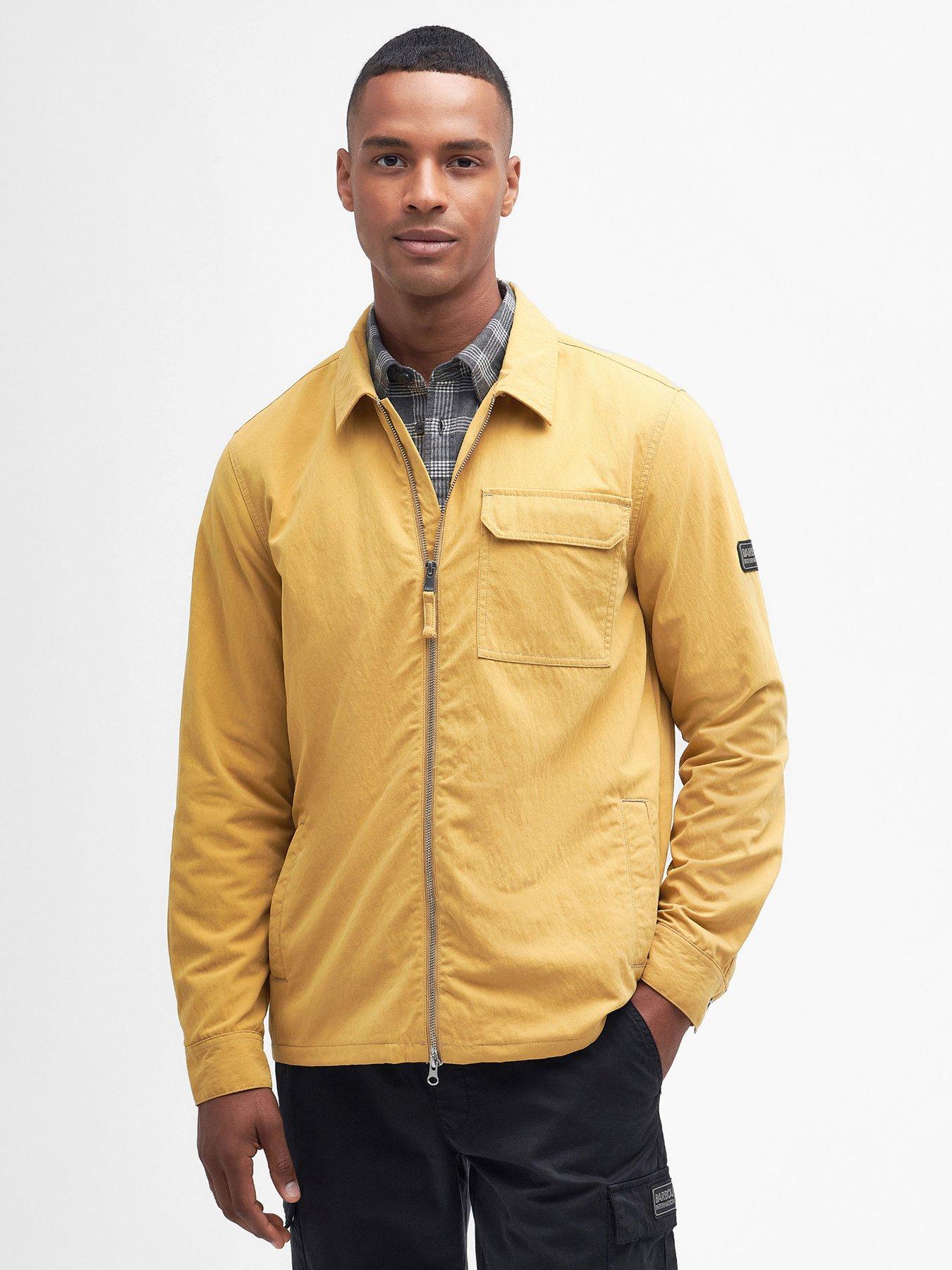 Barbour international store jacket yellow