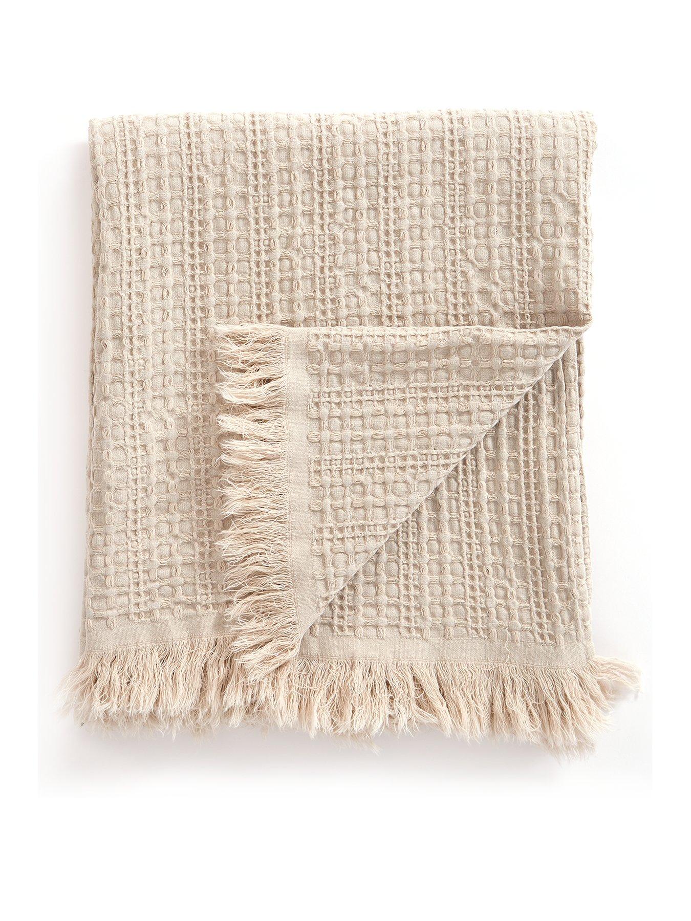 the-very-collection-textured-waffle-cotton-bedspread-throw-ndash-naturalstillFront