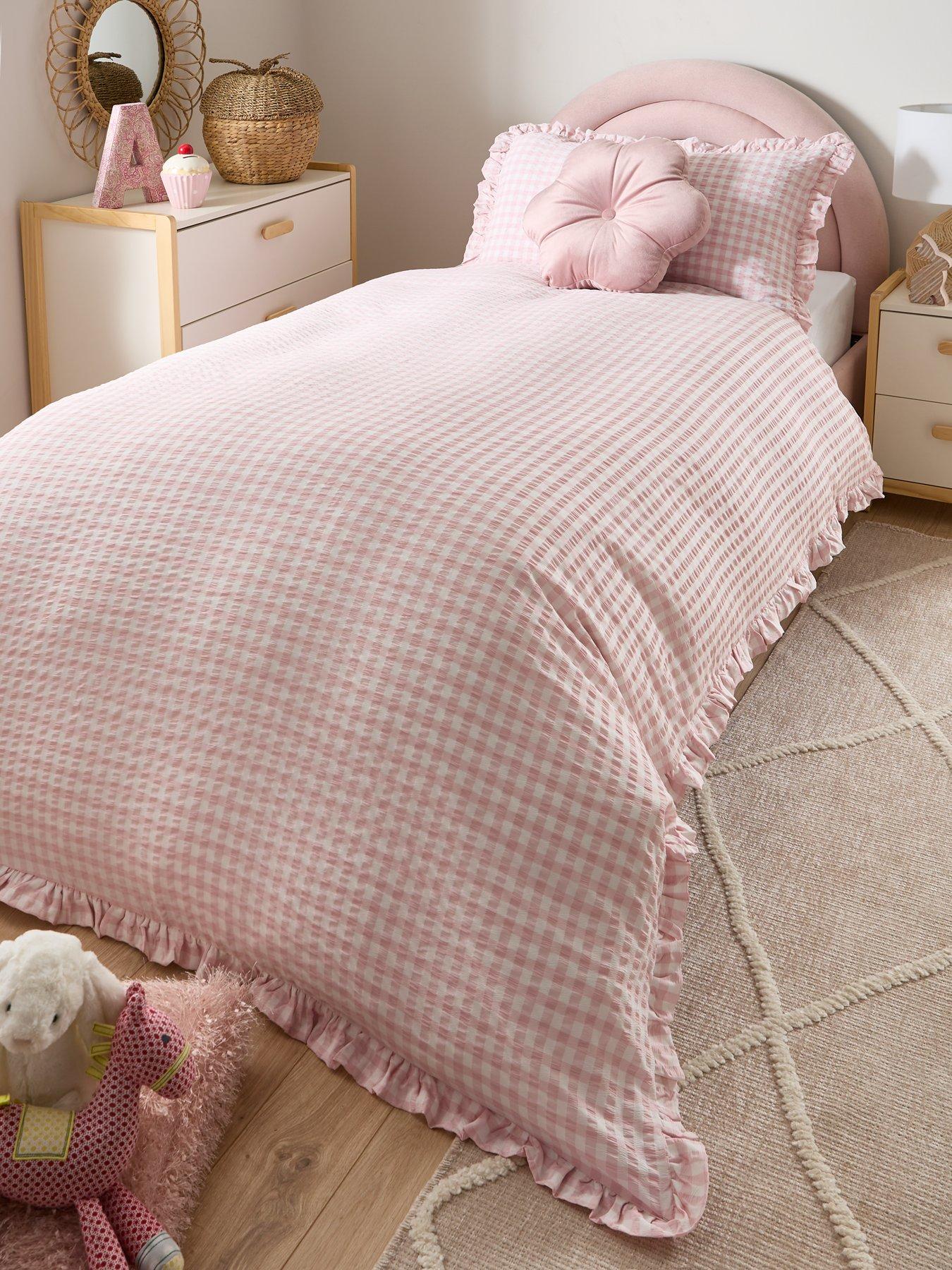 very-home-gingham-seersucker-duvet-cover-set