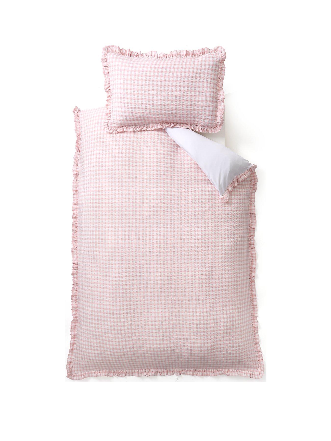 very-home-gingham-seersucker-duvet-cover-setstillFront