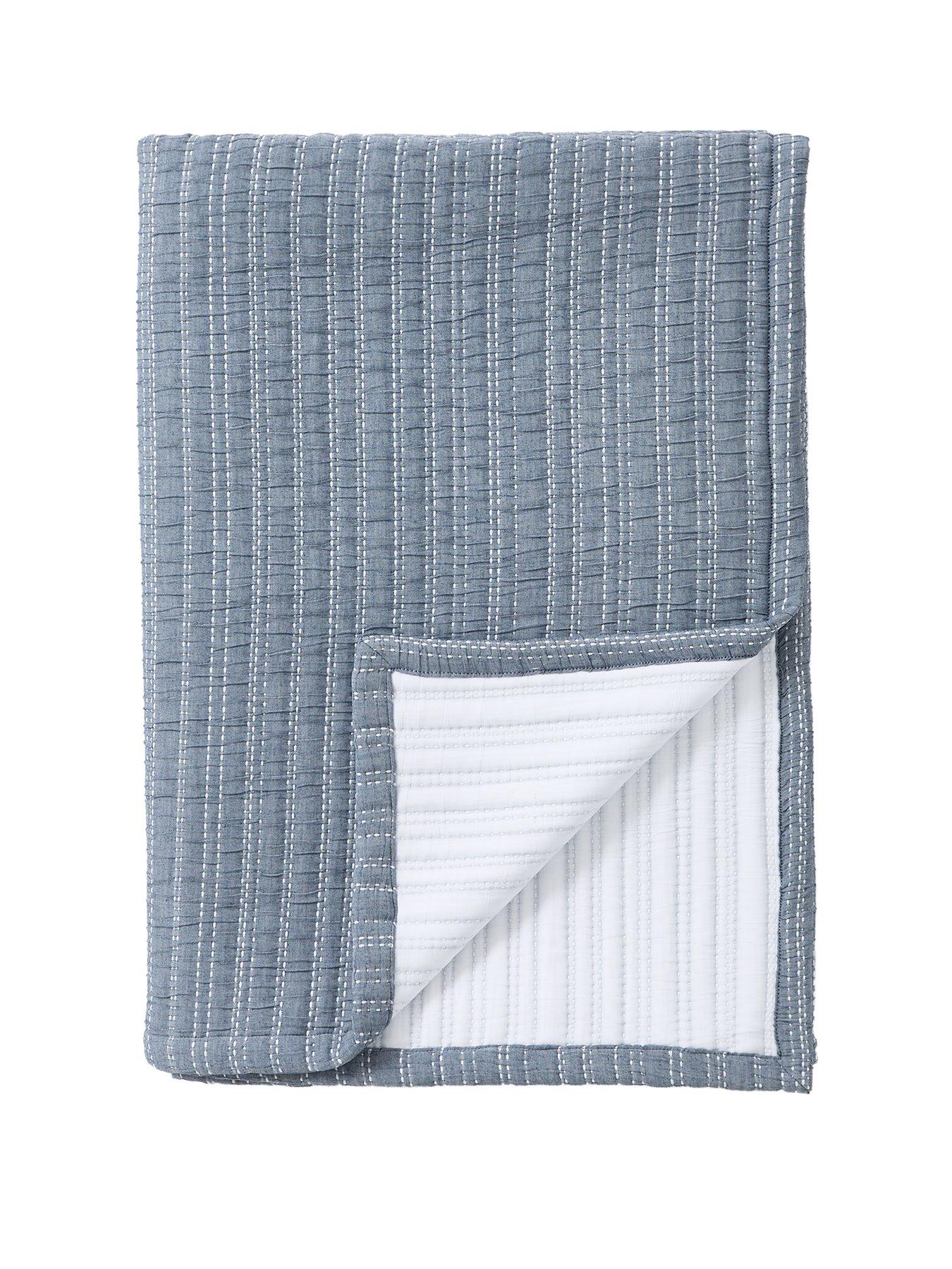 very-home-quilted-stripe-bedspread-throw-bluestillFront