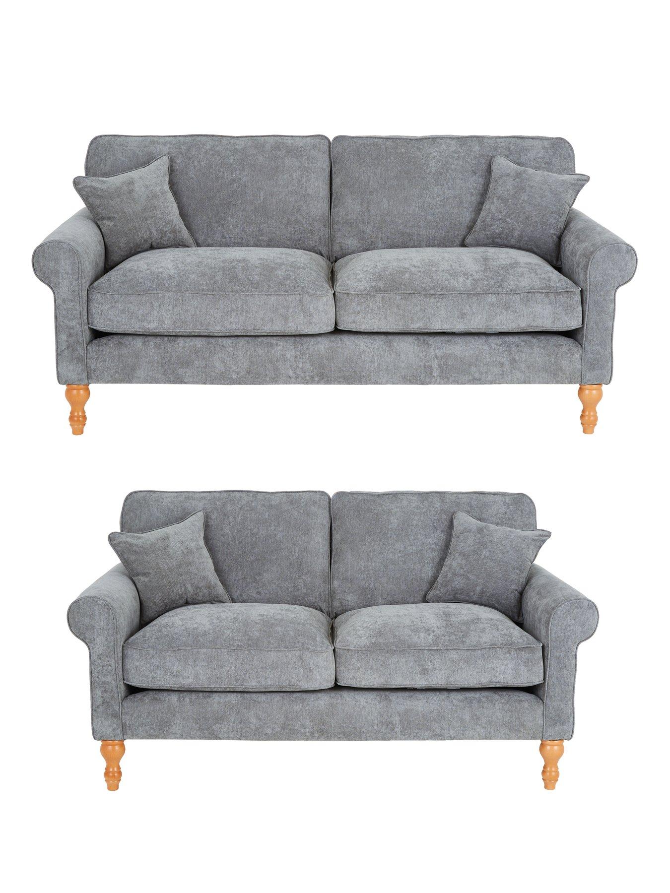 Image of Very Home William 3 Seater + 2 Seater Fabric Sofa Set (Buy  &  SAVE!)