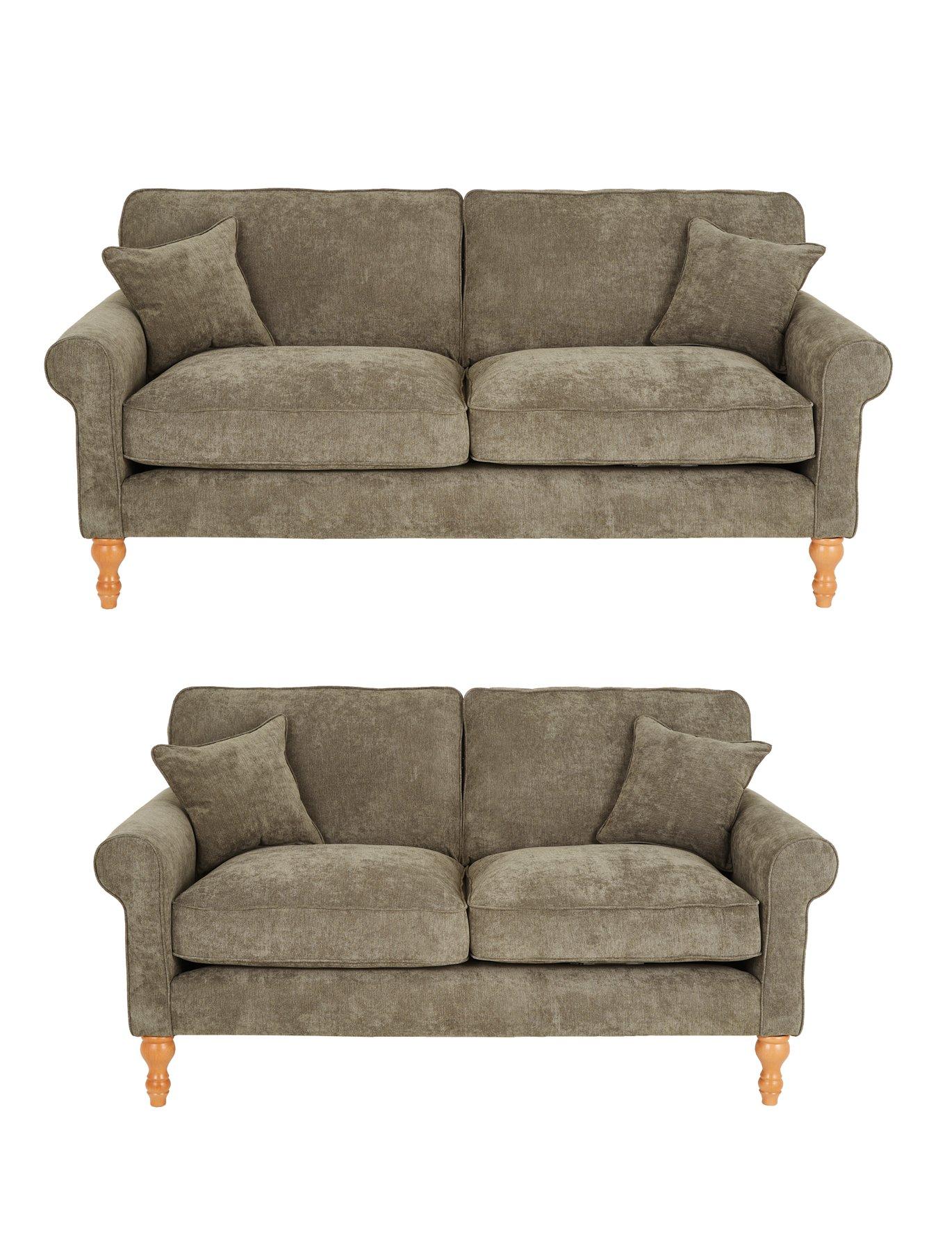 Very Home William 3 Seater + 2 Seater Fabric Sofa Set (Buy  &  SAVE!) - Made in the UK