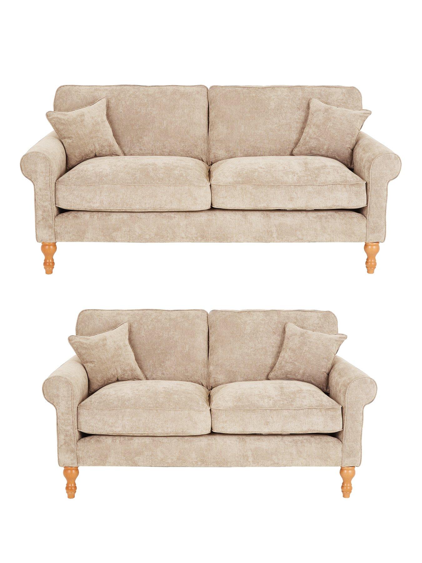 Very Home William 3 Seater + 2 Seater Fabric Sofa Set (Buy  &  SAVE!) - Made in the UK