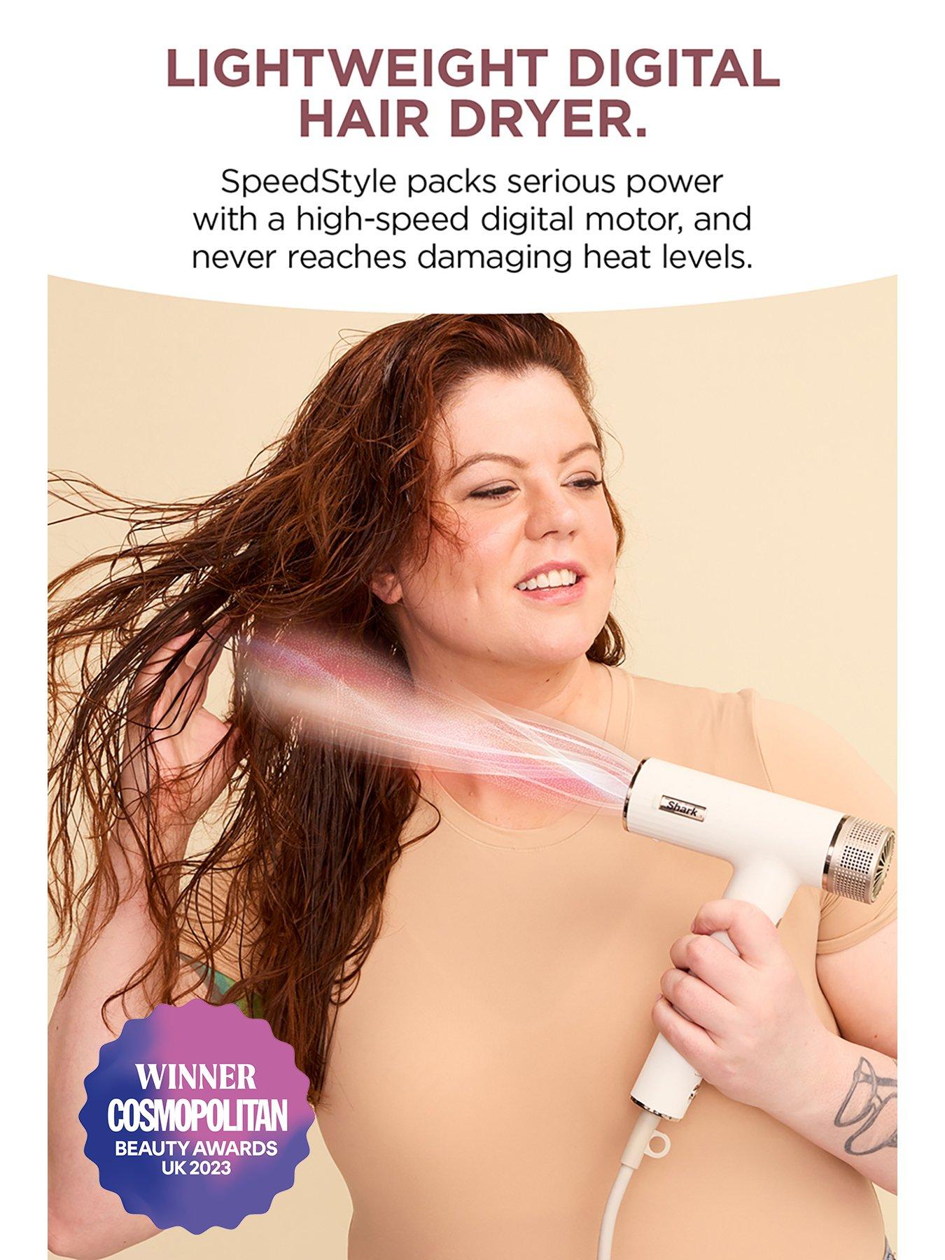 SpeedStyle RapidGloss Finisher and High-Velocity Dryer for Curly & Coily  Hair - Shark Beauty