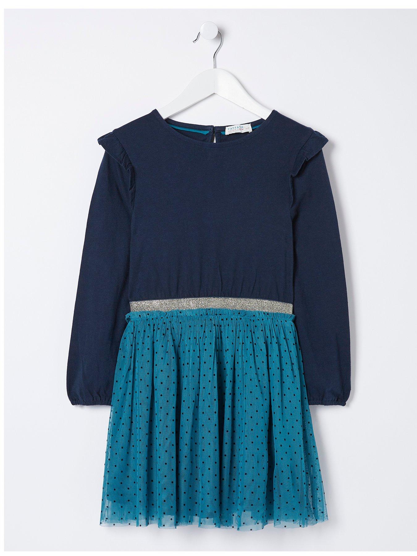 Millie Fair Isle Knitted Dress - Navy