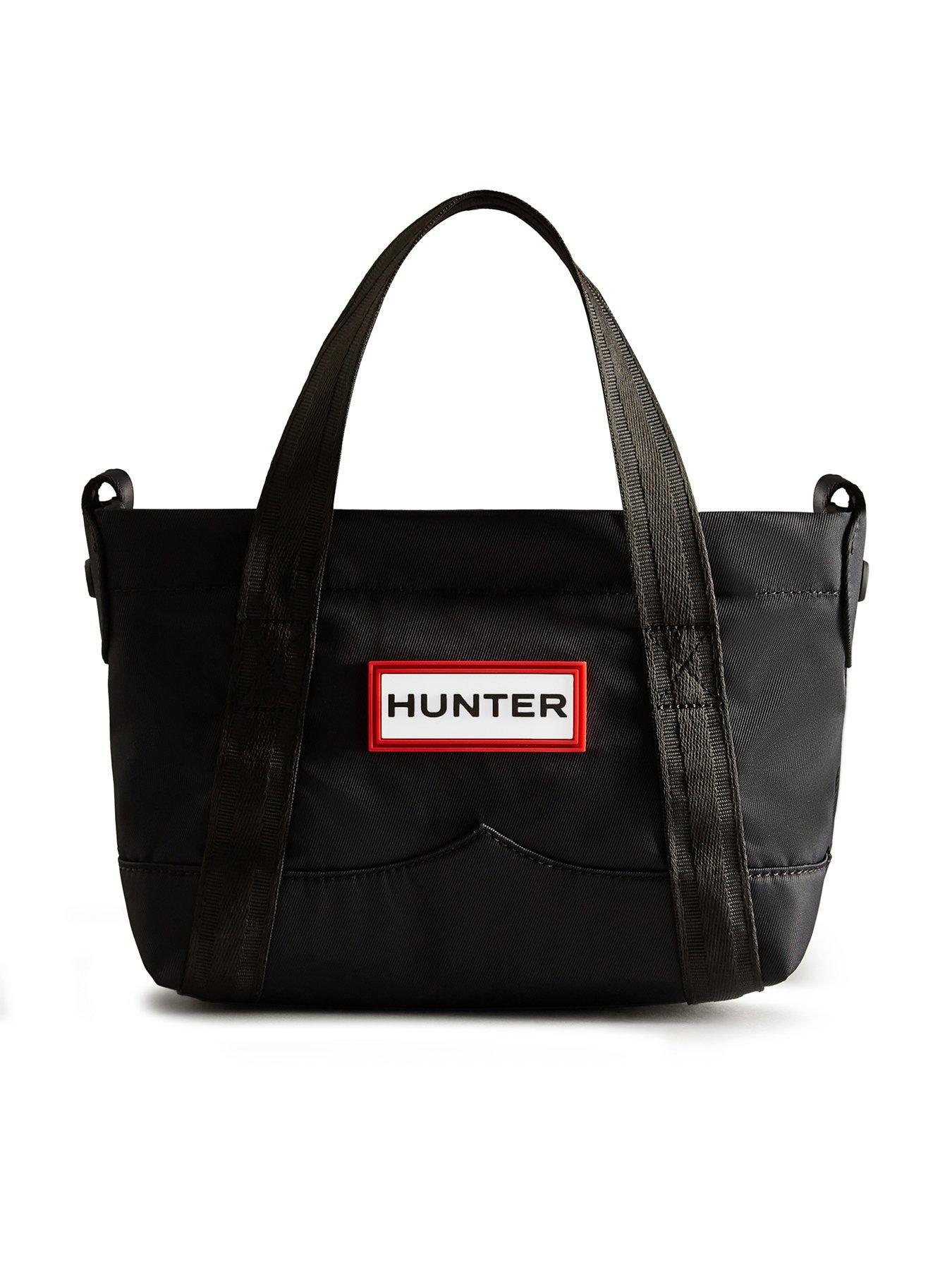 Hunter Hunter Nylon Mini Topclip Tote - Black/hunter Branded Webbing