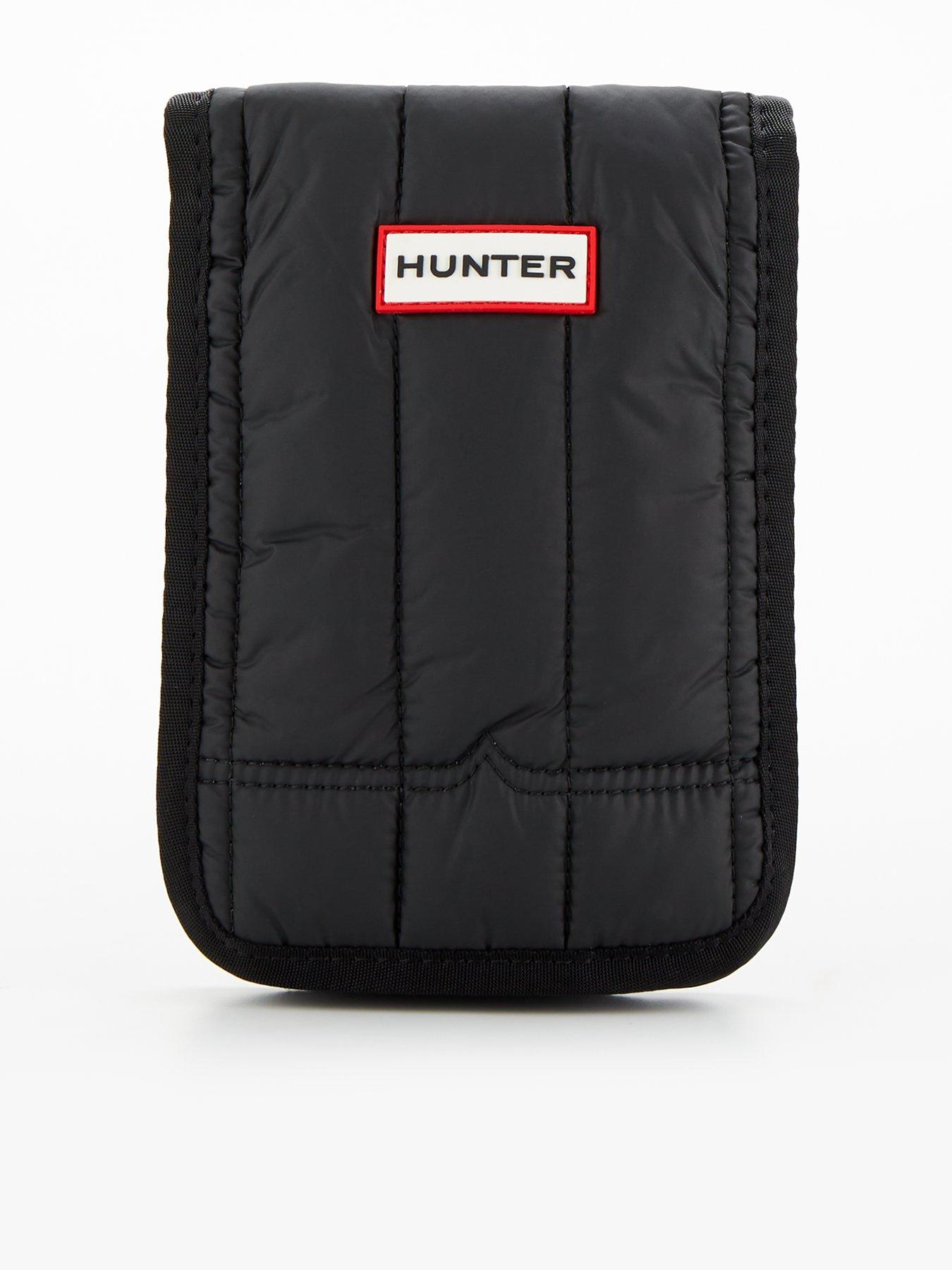 Hunter Intrepid Puffer Essential Phone Pouch - Black/red Box Logo