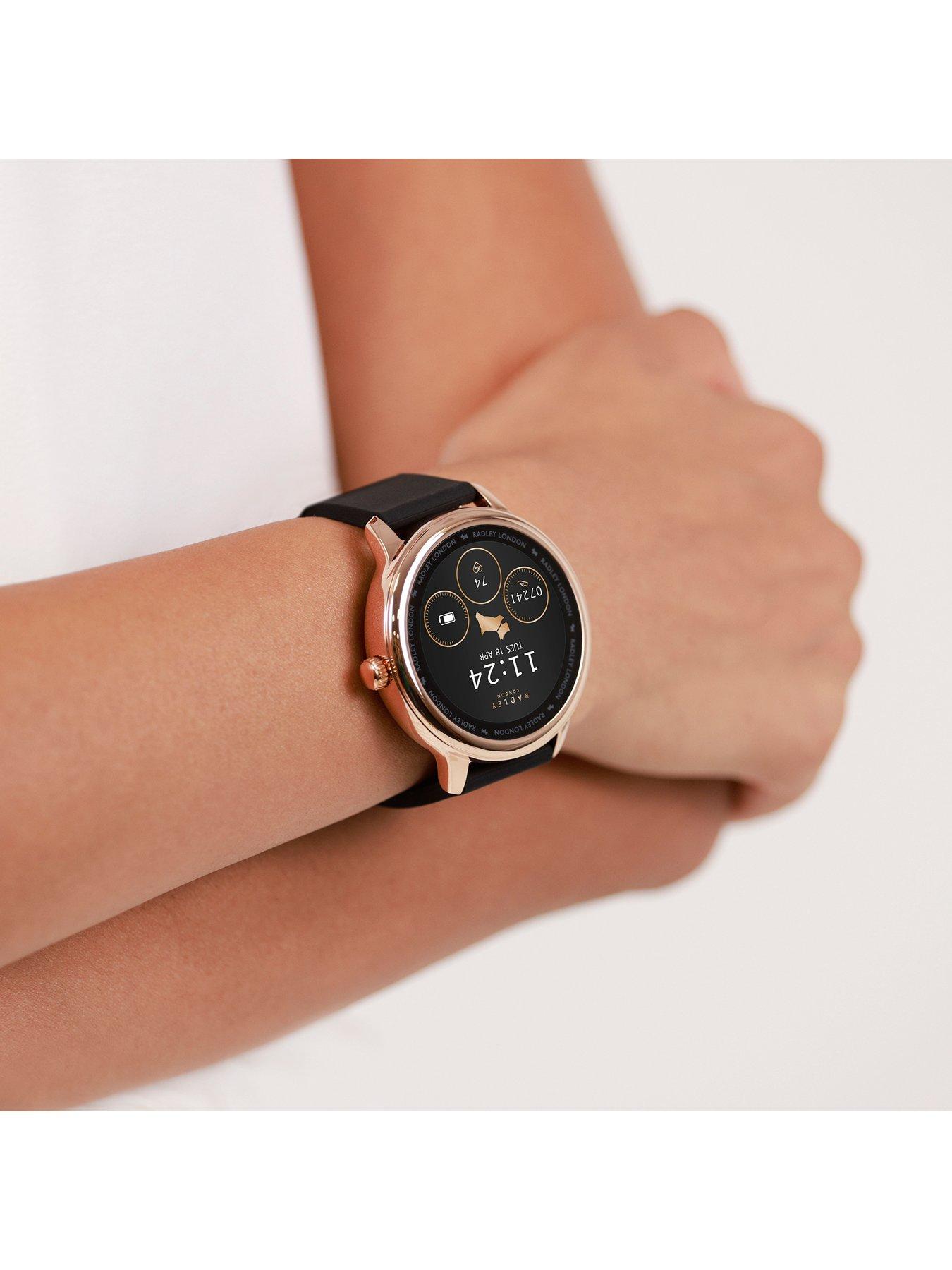 radley-radley-series-19-smart-calling-watch-with-interchangeable-cobweb-rose-gold-mesh-and-black-silicone-strapsoutfit