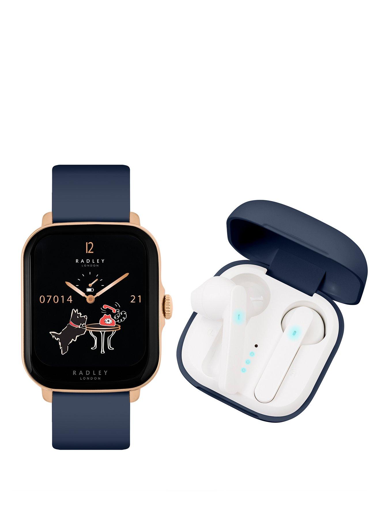 radley-radley-series-20-smart-ink-rectangle-calling-watch-with-true-wireless-earphones