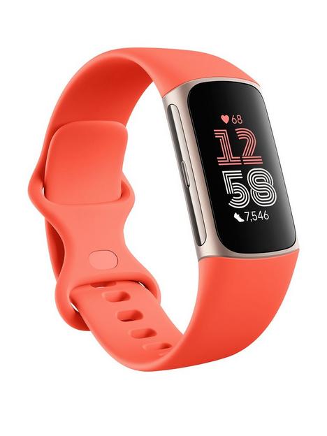 fitbit-charge-6-coral-band-champagne-gold-aluminum-case