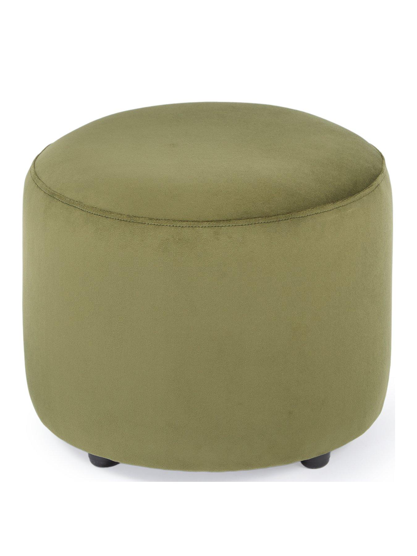 Image 2 of 4 of The Very Collection Maison Velvet Accent Stool&nbsp;- Made to order in the UK