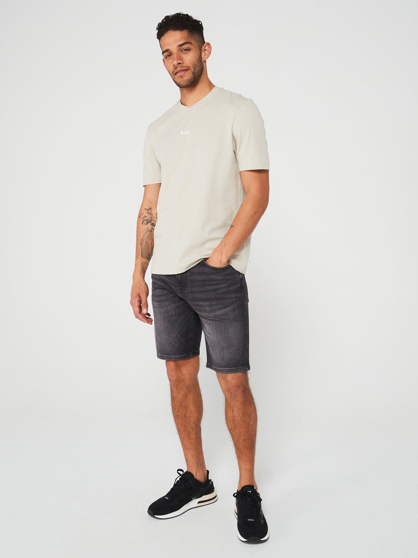Image 3 of 4 of BOSS Tchup Relaxed Fit Logo T-Shirt - Light Beige