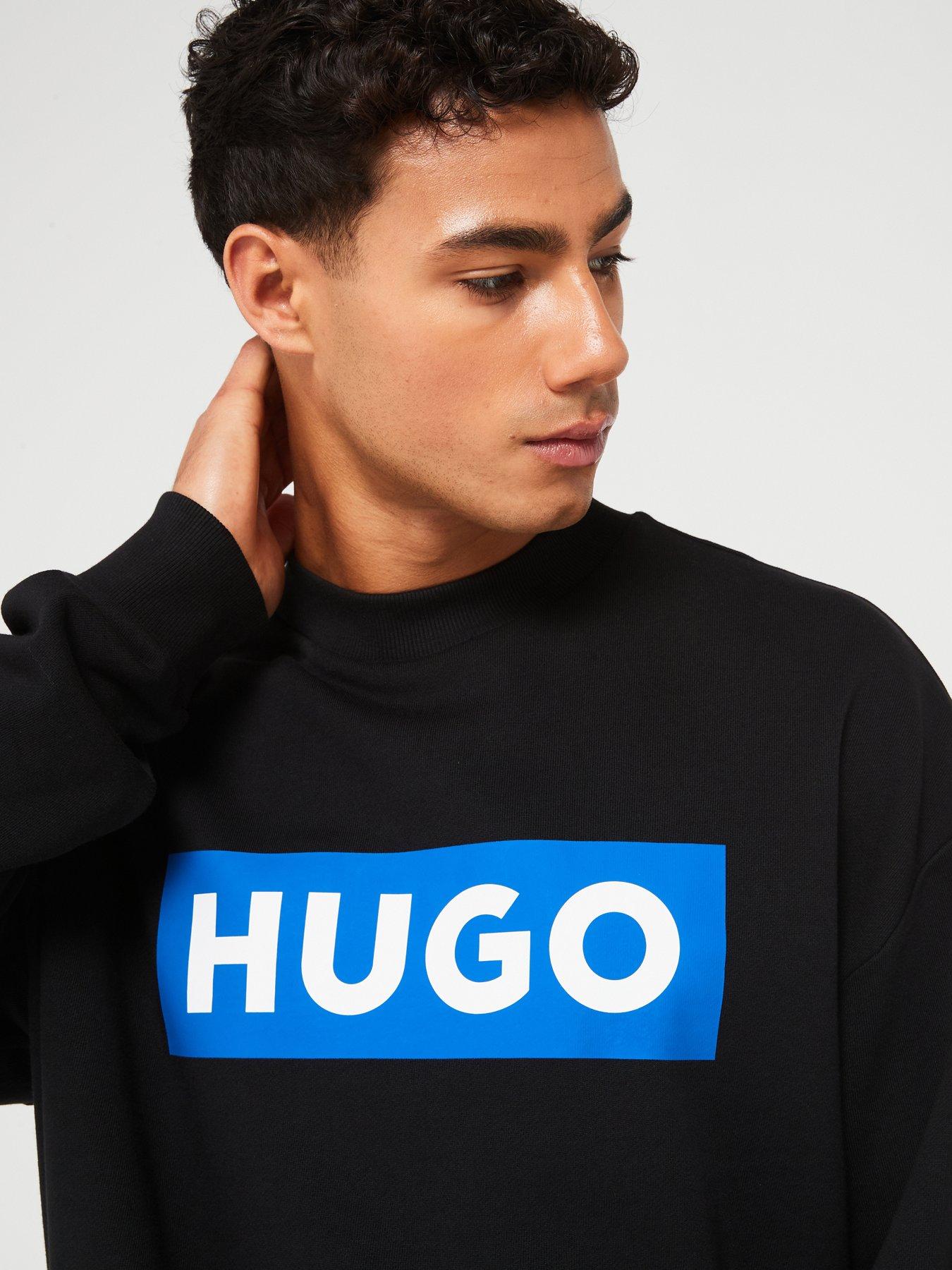 hugo-blue-niero-crew-sweat-blackoutfit