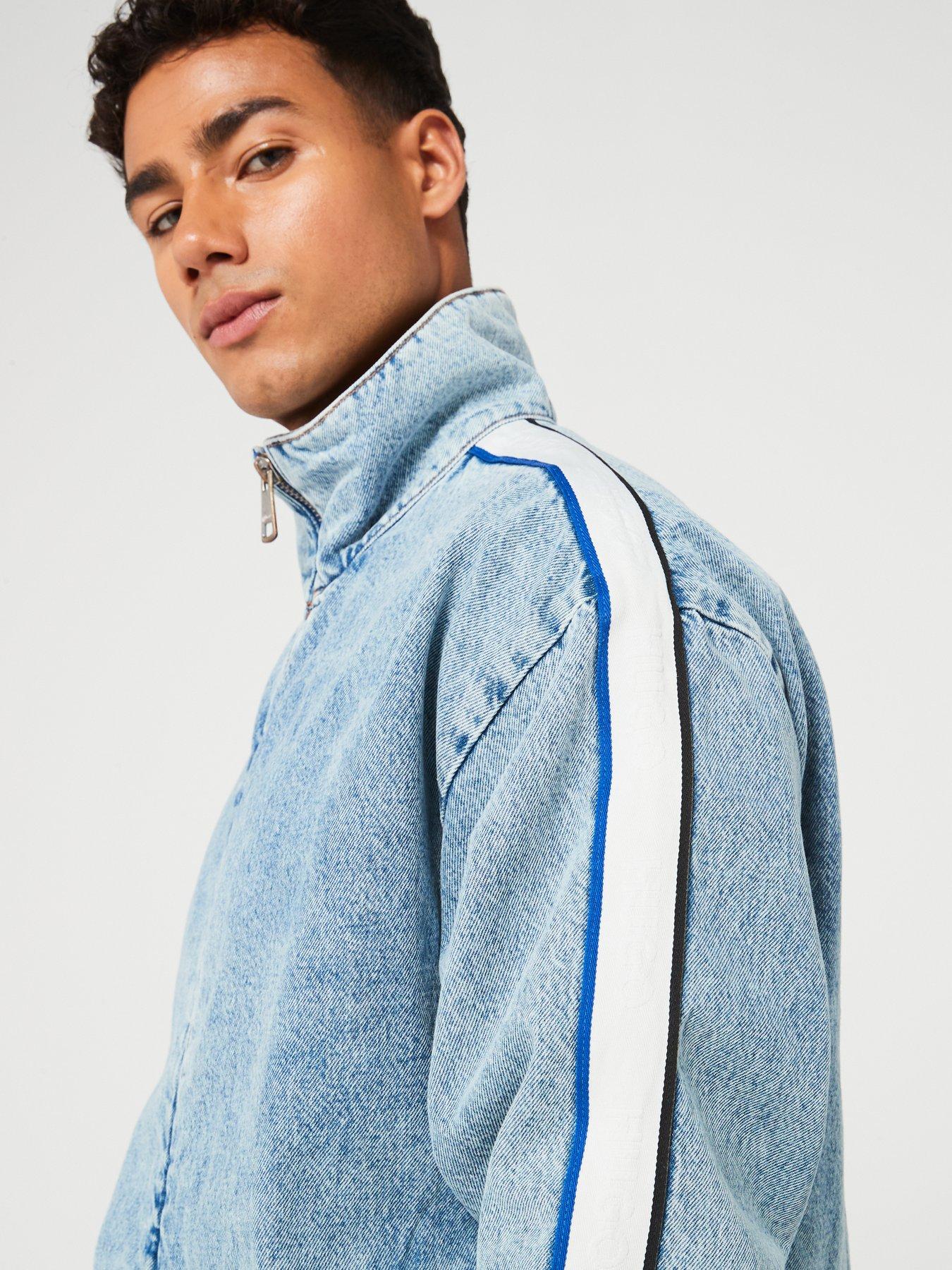 Image 4 of 4 of HUGO BLUE Yohji Denim Zipped Jacket - Aqua