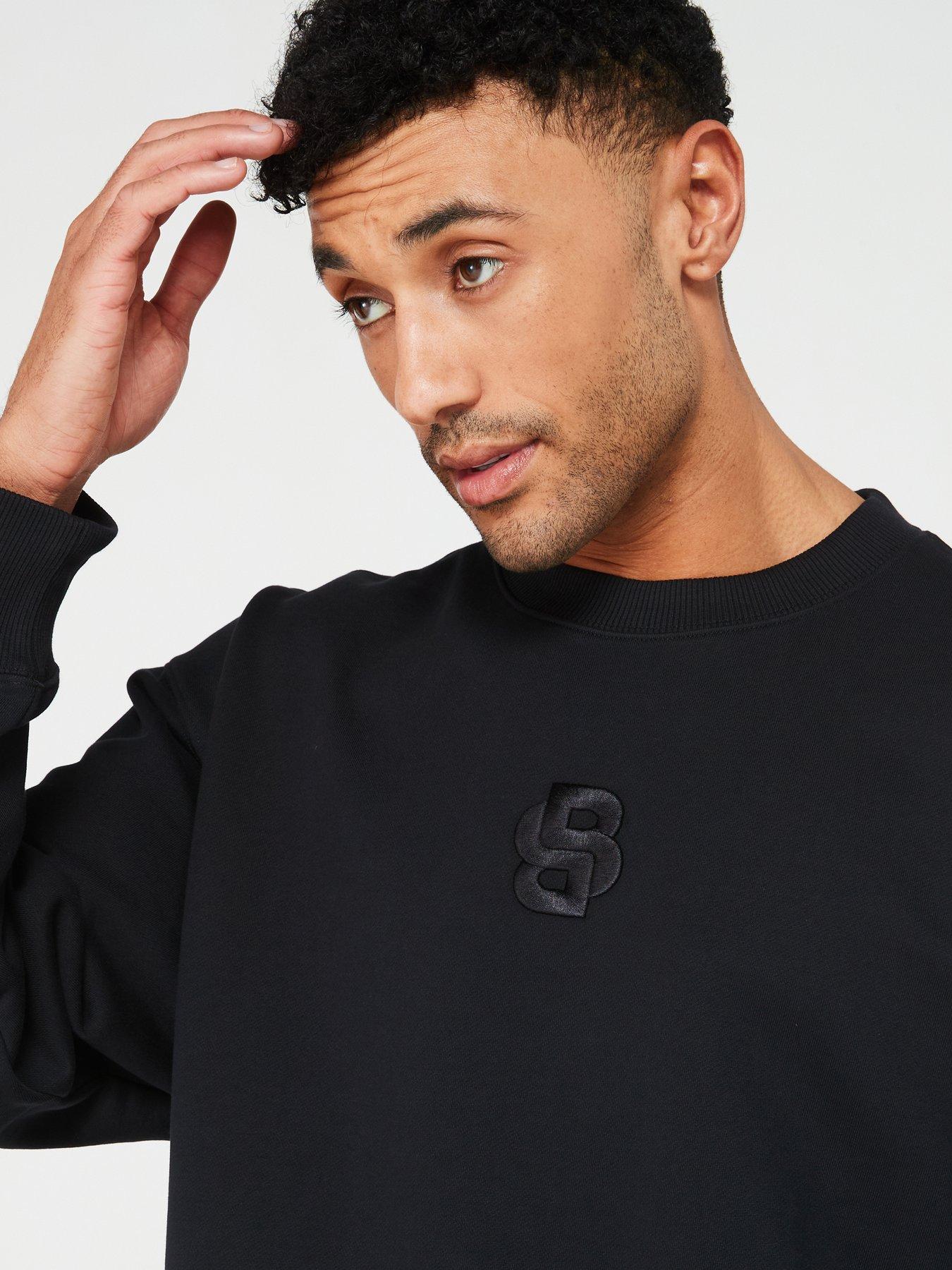 boss-soleri-relaxed-fit-crew-neck-sweatshirt-blackoutfit