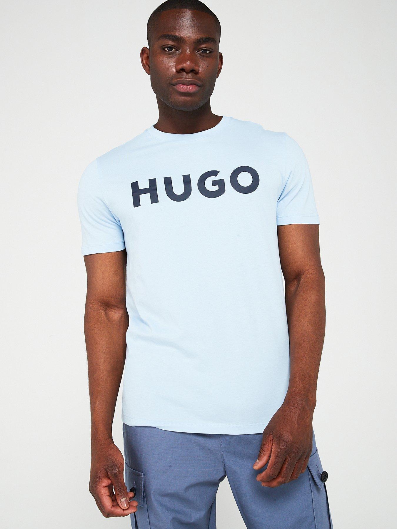 hugo-dulivio-regular-fit-t-shirt-light-blue