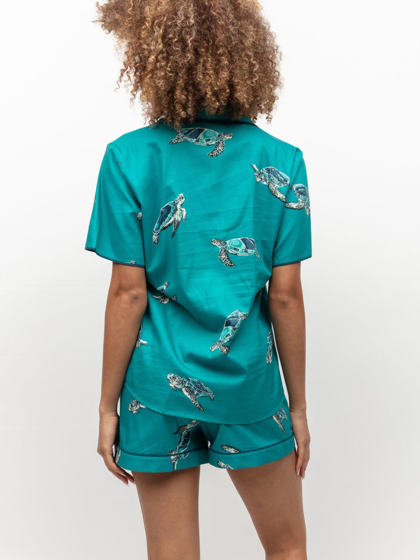 cyberjammies-turtle-print-short-pyjama-setstillFront