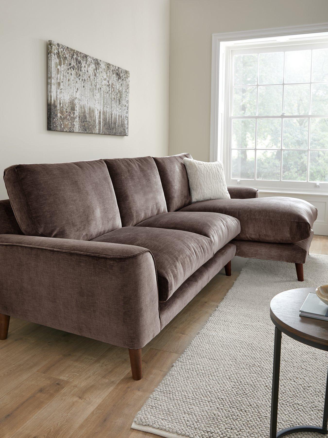 Image of Very Home Astrid Right Hand Fabric Corner Chaise Sofa