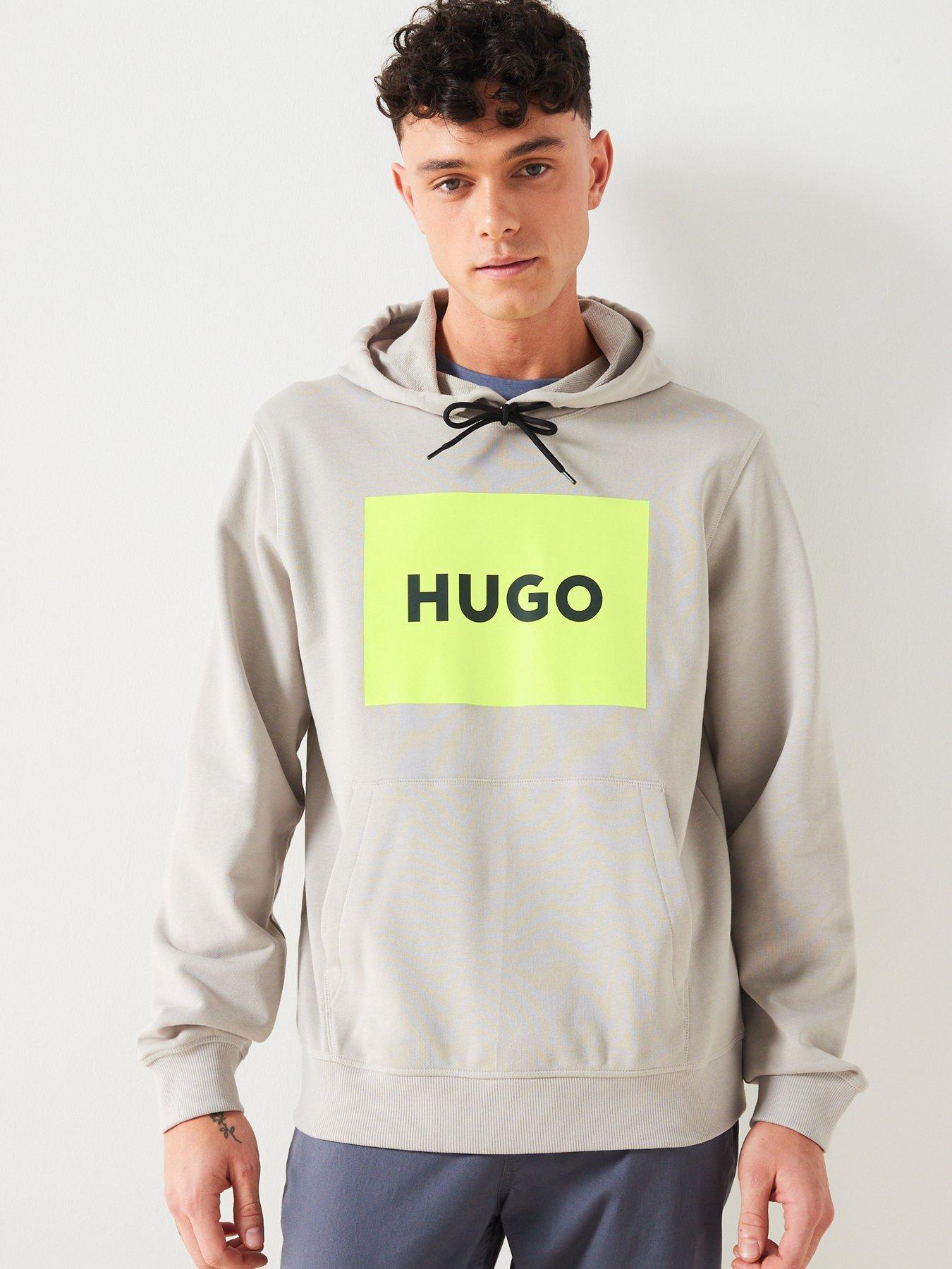 hugo-duratschi-regular-fit-overhead-hoodie-light-grey