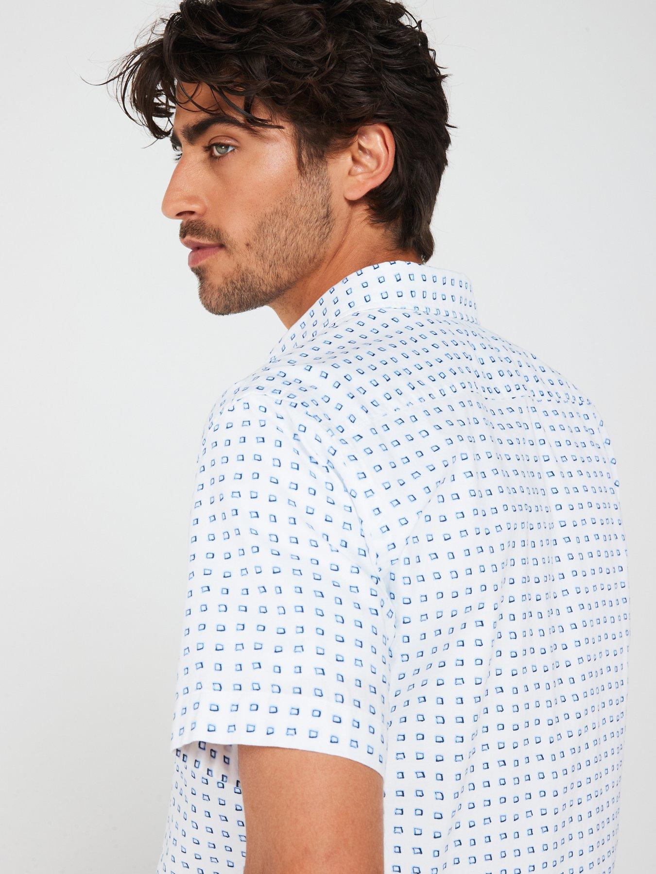 boss-roan-ken-slim-fit-short-sleeve-shirt-whiteoutfit