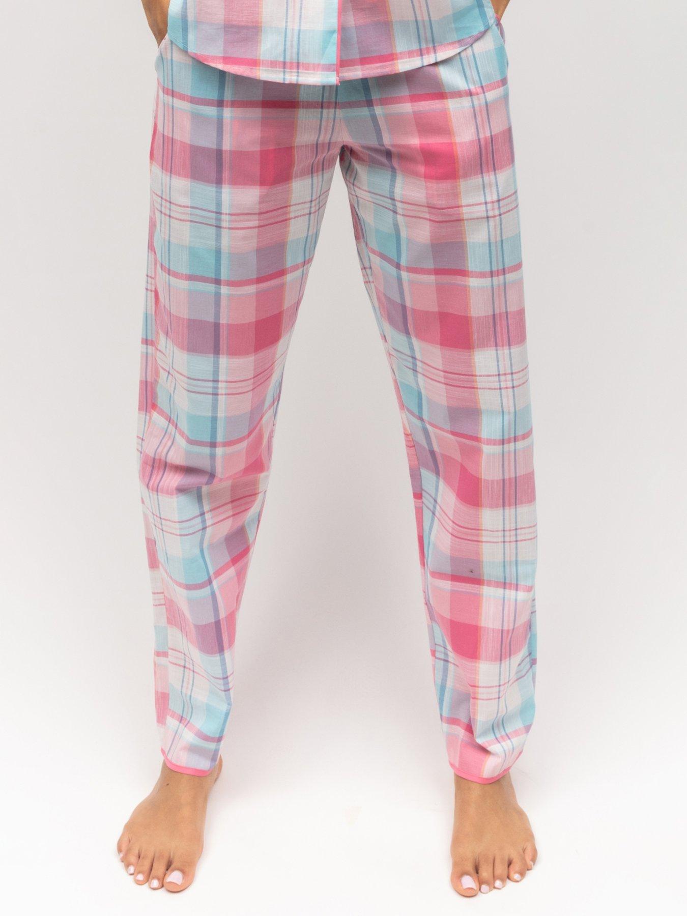 cyberjammies-pink-check-pyjama-bottoms