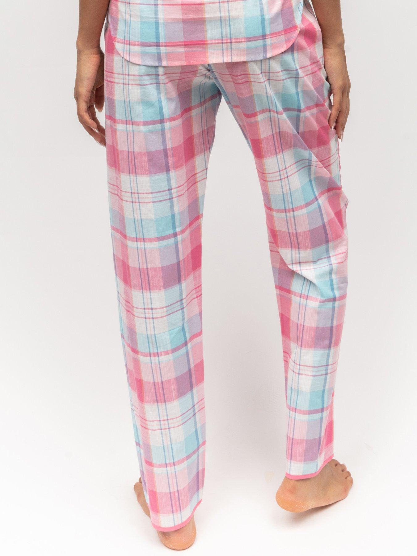 cyberjammies-pink-check-pyjama-bottomsstillFront