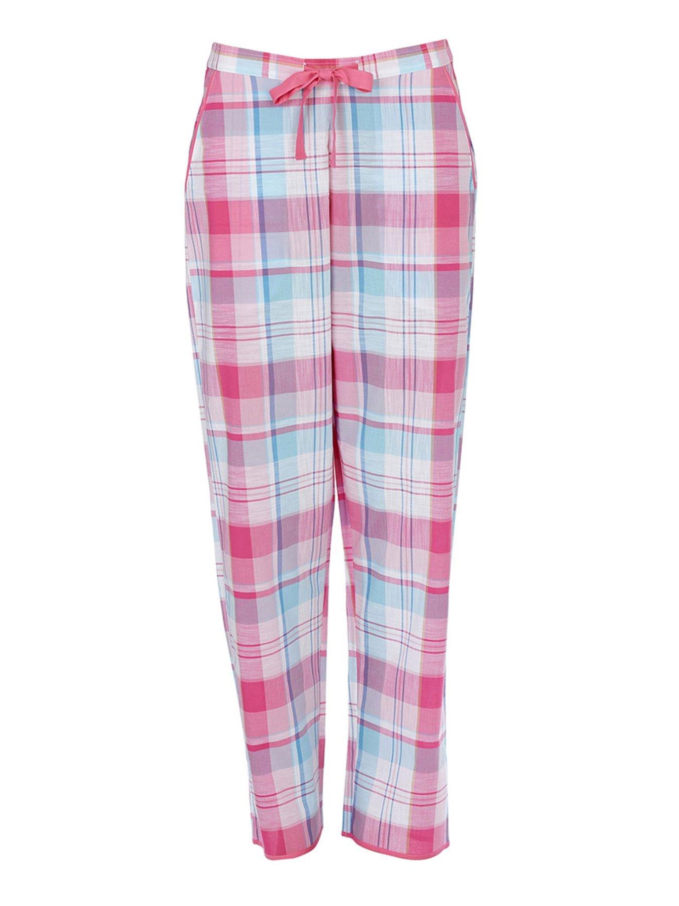 cyberjammies-pink-check-pyjama-bottomsback