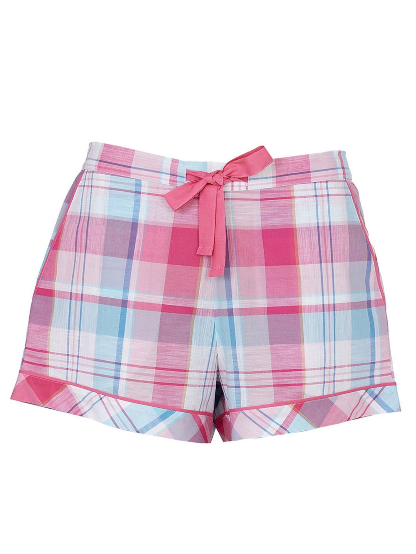 cyberjammies-pink-check-shortsback