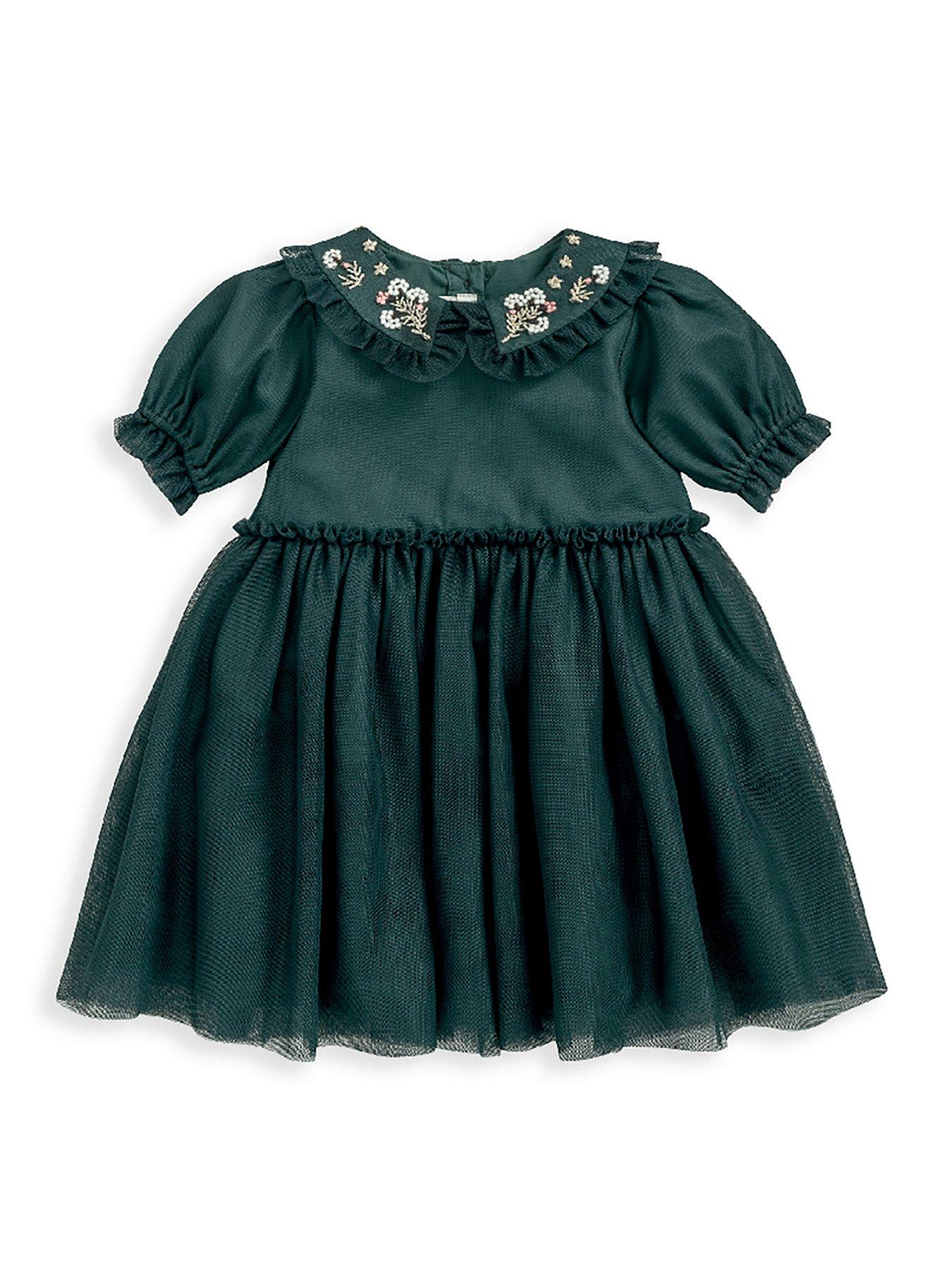 mamas-papas-baby-girls-embroidered-mesh-dress-greenoutfit