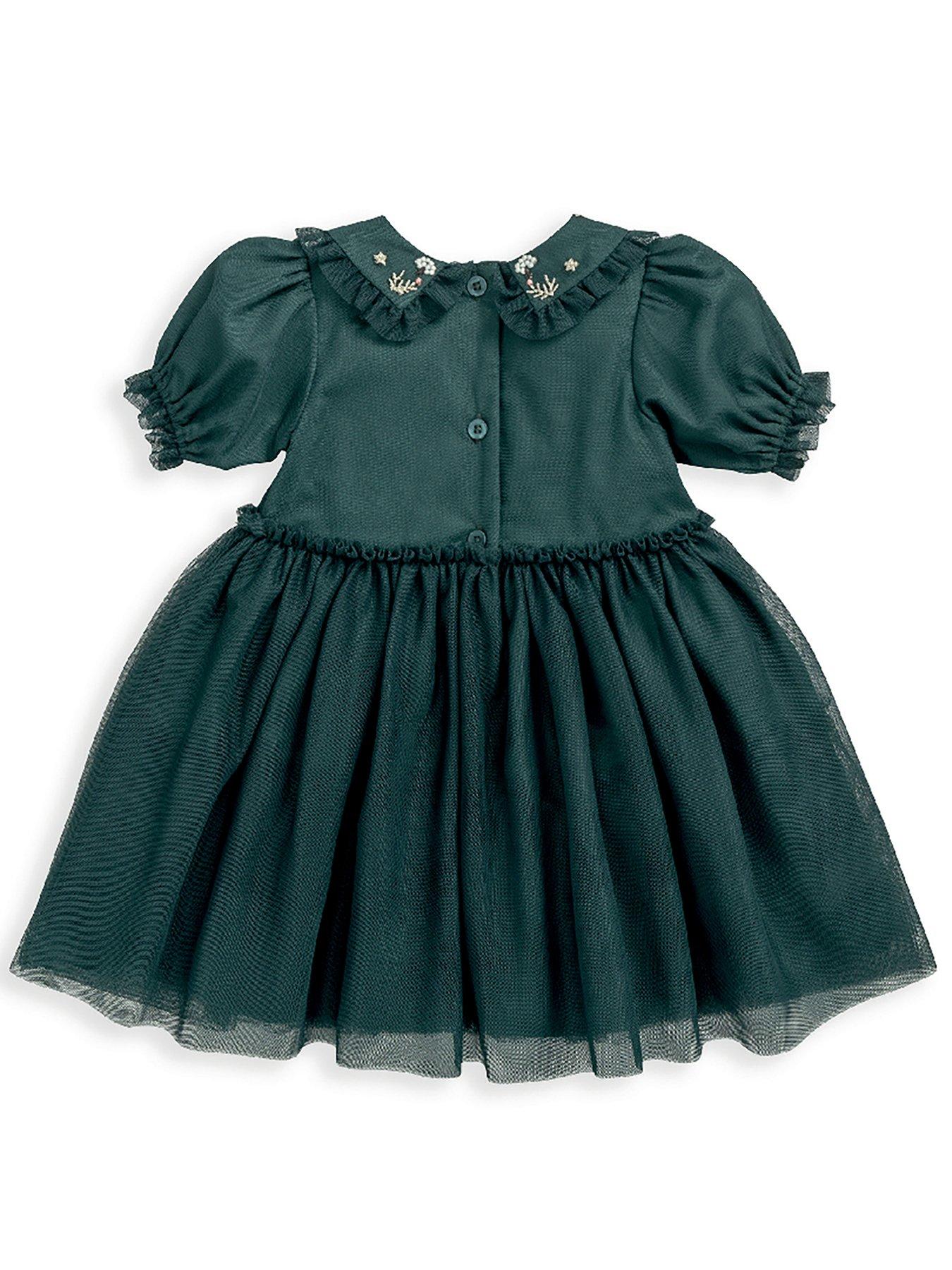 mamas-papas-baby-girls-embroidered-mesh-dress-greendetail