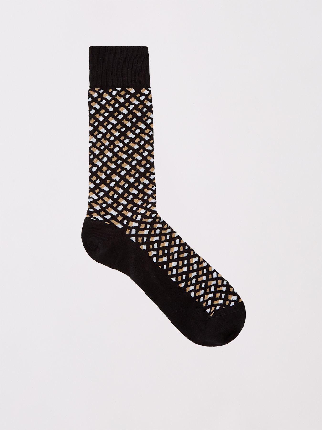 Image 2 of 3 of BOSS 2 Pack Monogram Crew Socks-black