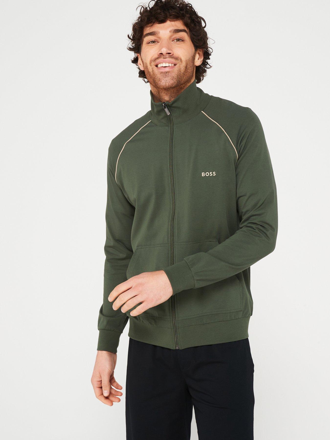 Bodywear Mix Match Zip Through Jacket Dark Green
