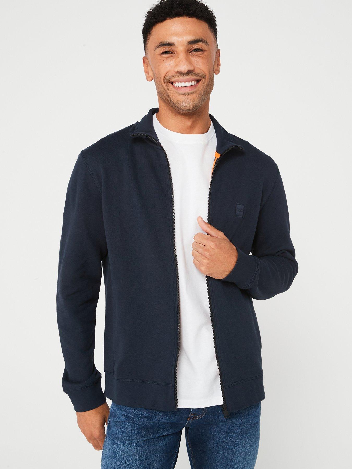 BOSS Zestart Zip Through Track Top - Dark Blue