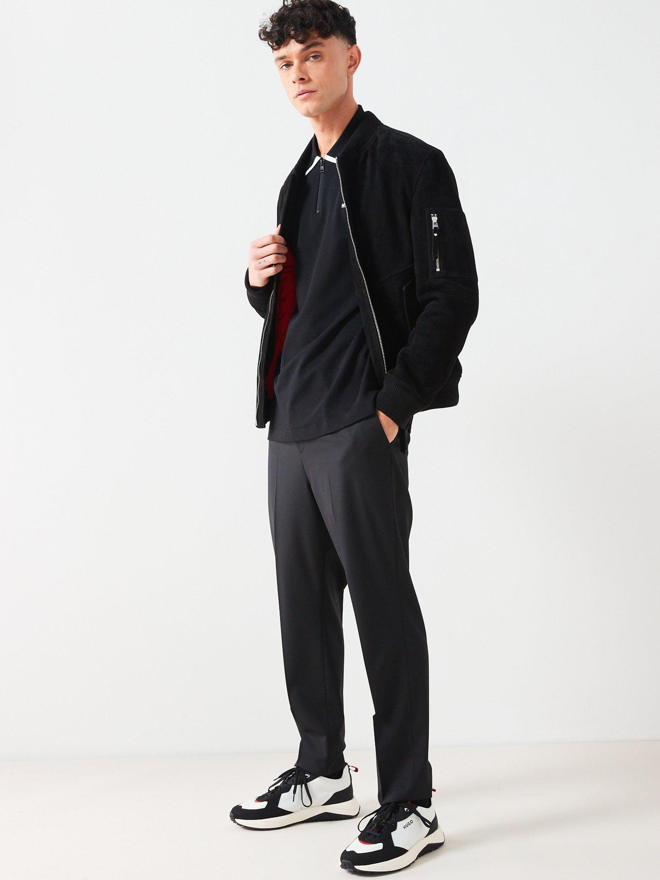 Image 6 of 6 of HUGO Dalomino Regular Fit Short Sleeve Polo Shirt - Black