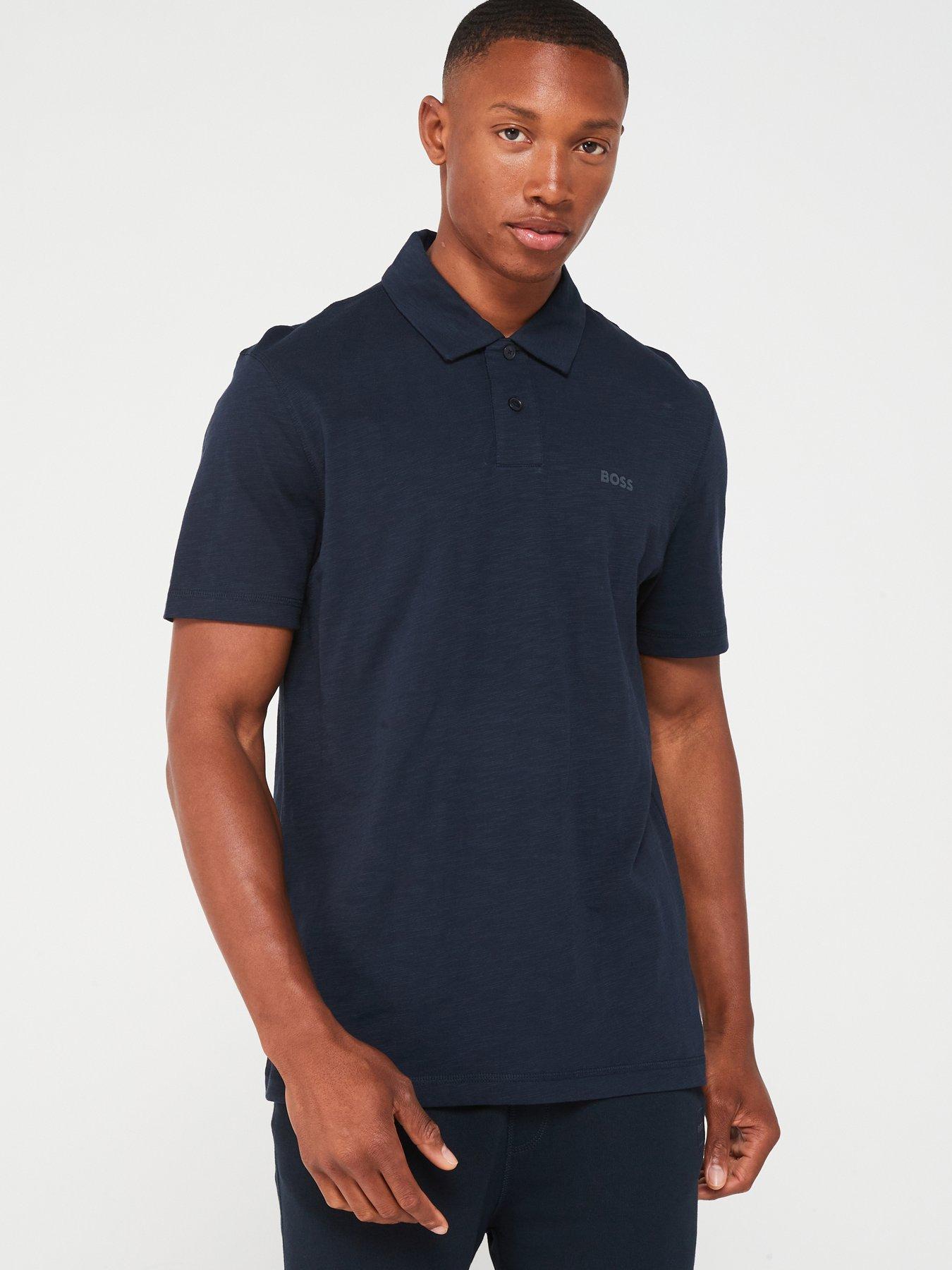 boss-slub-regular-fit-short-sleeve-polo-shirt-dark-blue