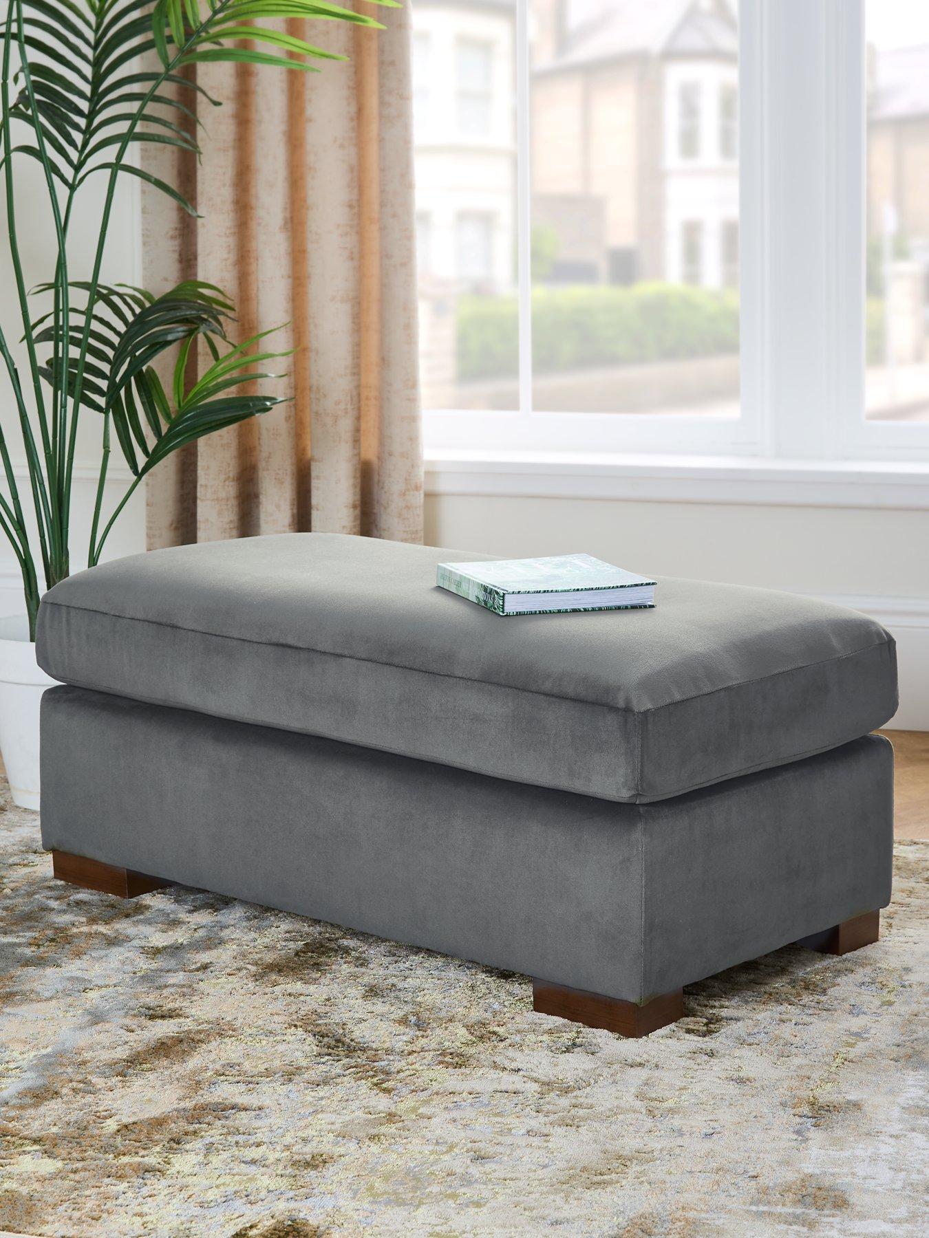 undefined Maison Velvet Footstool